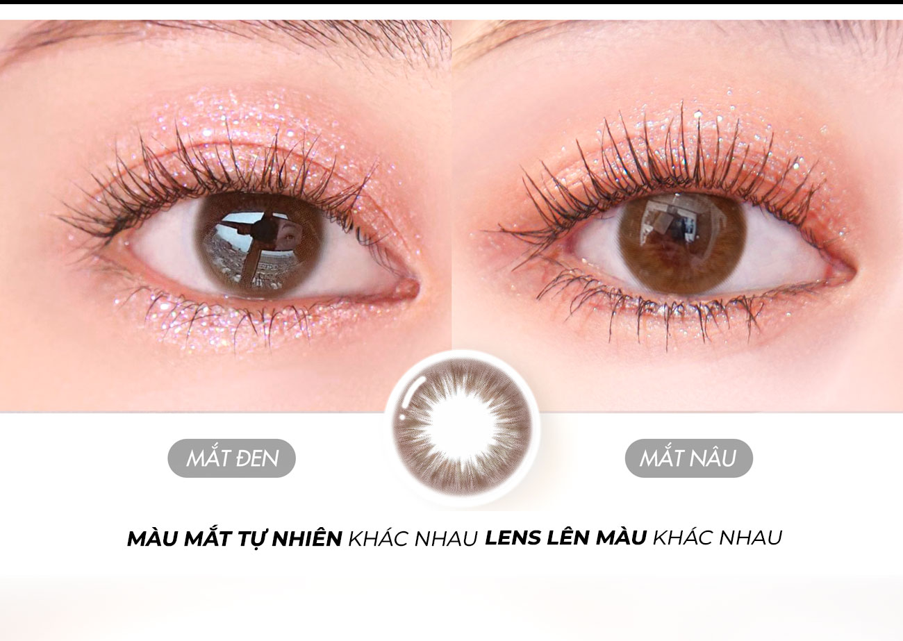 Mô tả Lens nâu có độ cận MY CHOCO hiệu Angel Eyes có độ từ 0 - 8 độ, dòng kính áp tròng nâu tự nhiên phù hợp đeo hằng ngày - 3