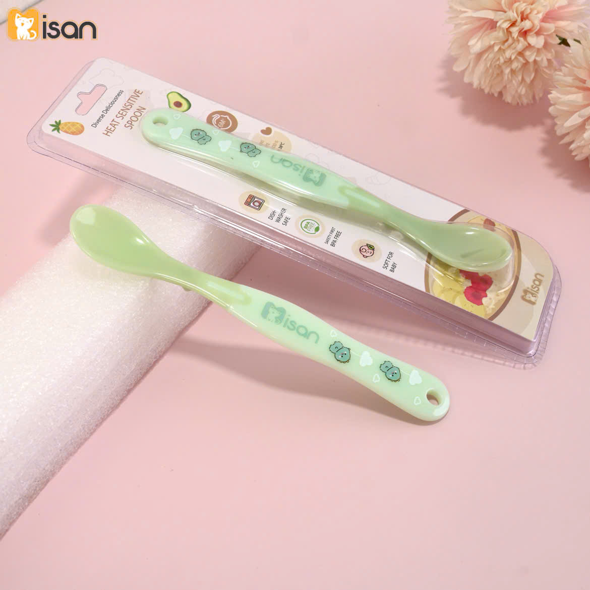 Thìa Mềm Báo Nóng Silicon Cao Cấp Misan KidsWorld - Chi tiết