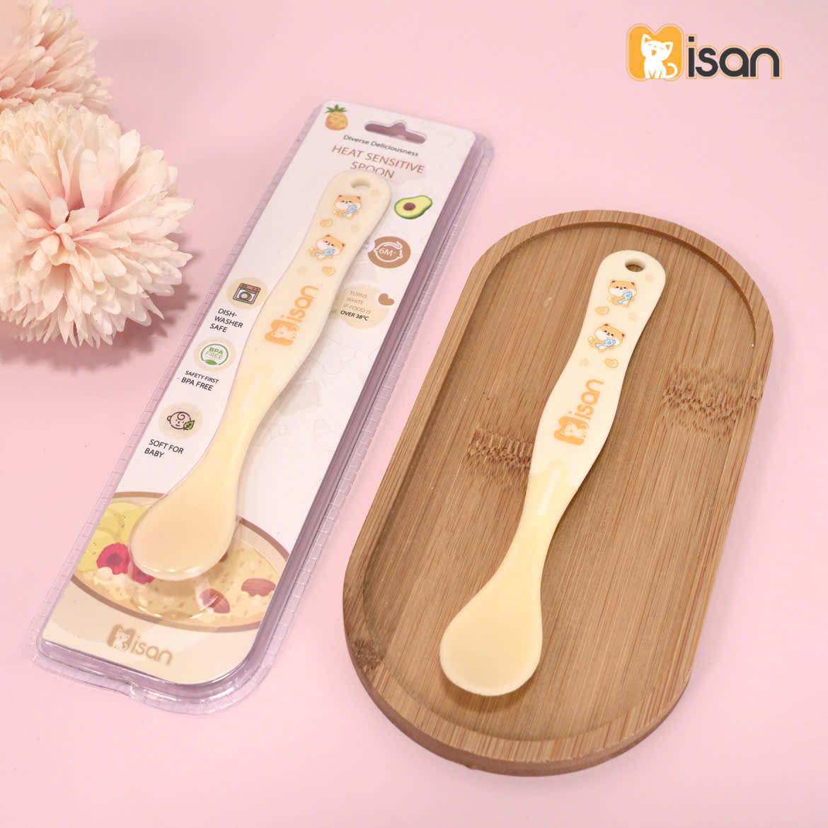 Thìa Mềm Báo Nóng Silicon Cao Cấp Misan KidsWorld - Hướng dẫn sử dụng