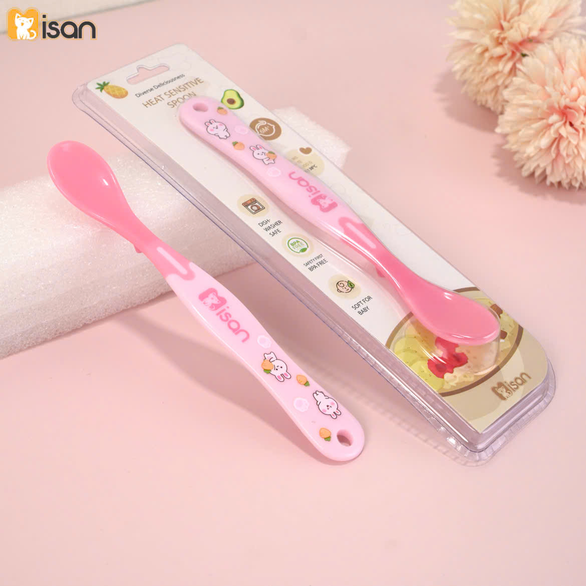 Thìa Mềm Báo Nóng Silicon Cao Cấp Misan KidsWorld