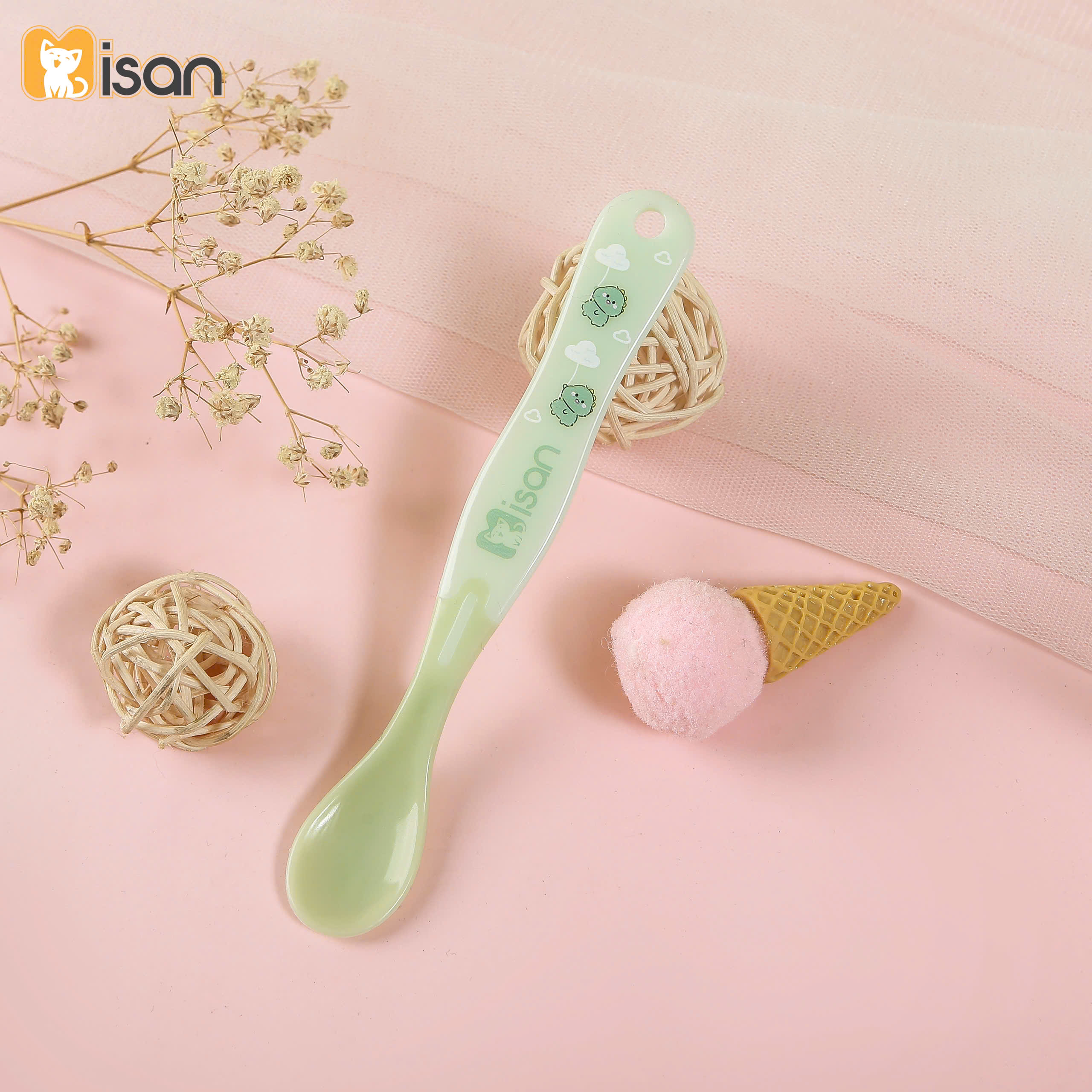 Thìa Mềm Báo Nóng Silicon Cao Cấp Misan KidsWorld - Bao bì