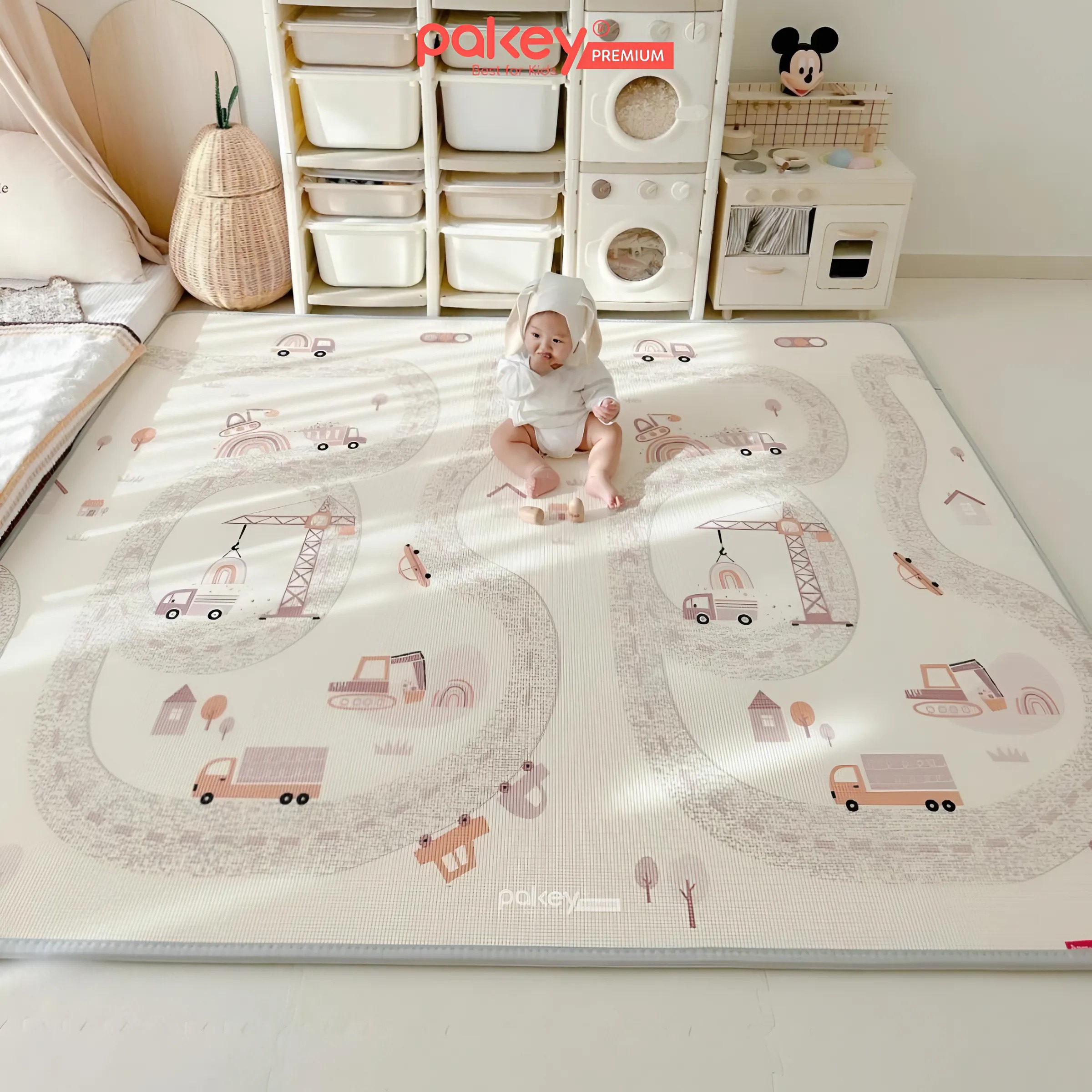 Mô tả Thảm Cuộn XPE PAKEY Cao Cấp Trải Sàn 2 Mặt Dày 2cm Họa Tiết Sinh Động Siêu Êm Cho Bé Tập Bò, Tập Đi - 1