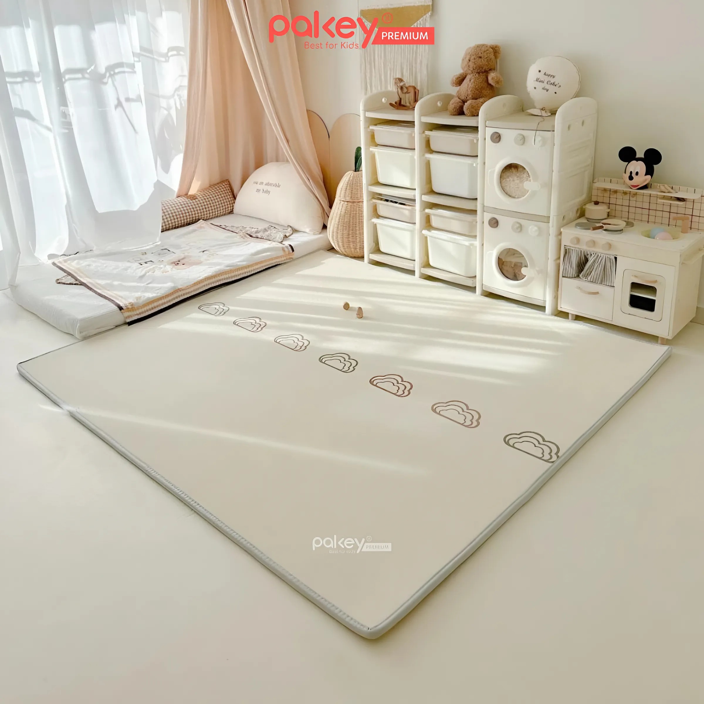 Mô tả Thảm Cuộn XPE PAKEY Cao Cấp Trải Sàn 2 Mặt Dày 2cm Họa Tiết Sinh Động Siêu Êm Cho Bé Tập Bò, Tập Đi - 5
