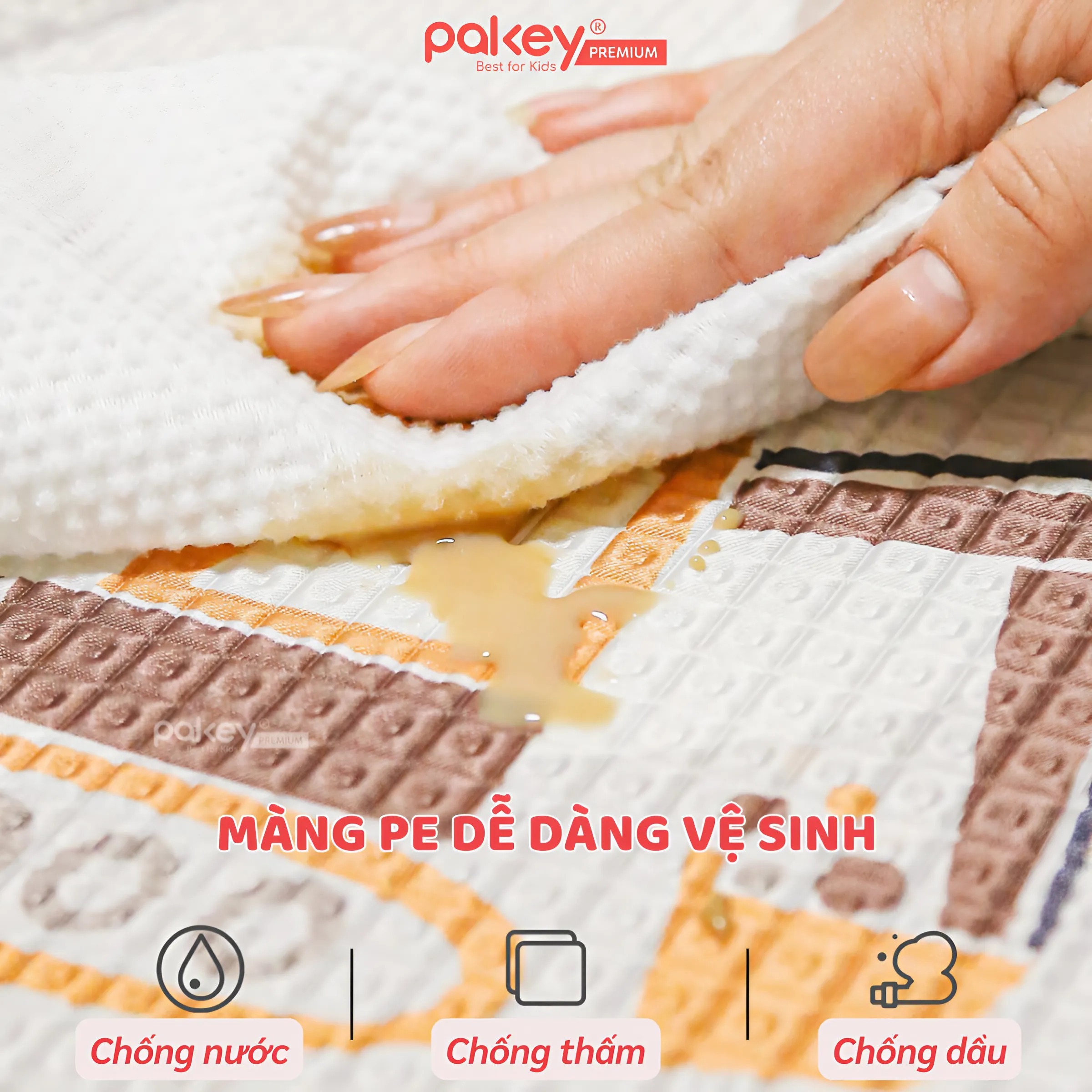 Mô tả Thảm Cuộn XPE PAKEY Cao Cấp Trải Sàn 2 Mặt Dày 2cm Họa Tiết Sinh Động Siêu Êm Cho Bé Tập Bò, Tập Đi - 6