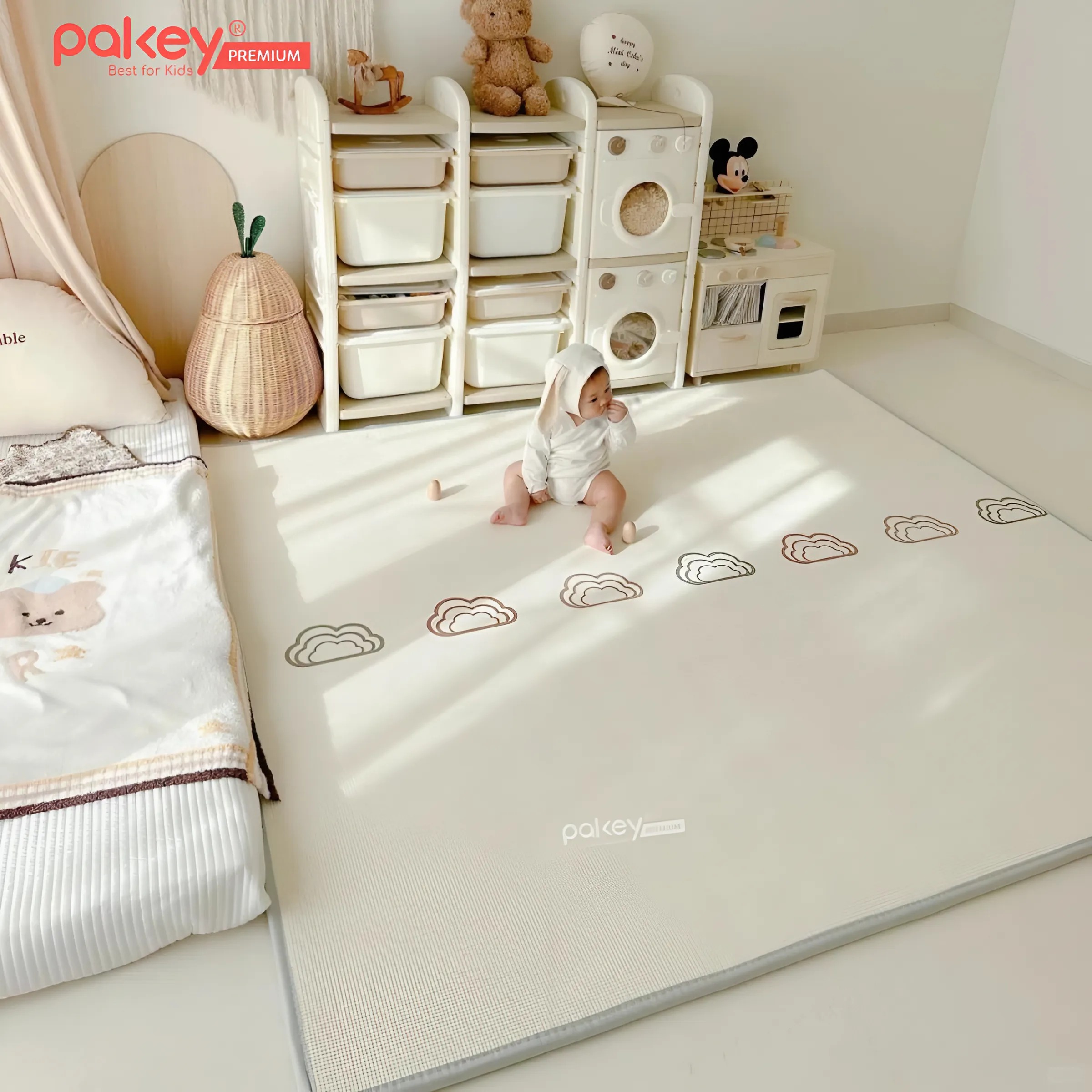 Mô tả Thảm Cuộn XPE PAKEY Cao Cấp Trải Sàn 2 Mặt Dày 2cm Họa Tiết Sinh Động Siêu Êm Cho Bé Tập Bò, Tập Đi - 8