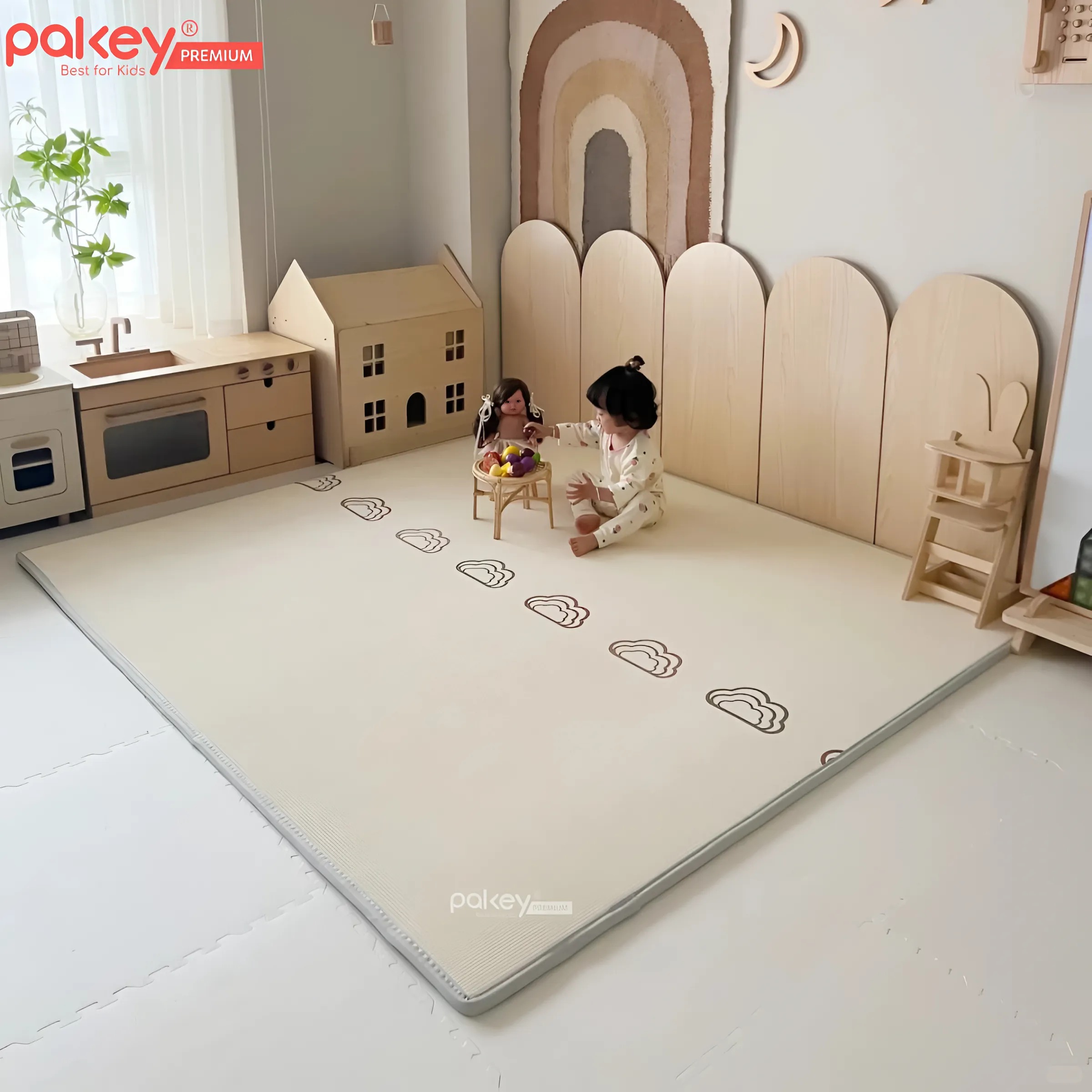 Mô tả Thảm Cuộn Trải Sàn Cao Cấp XPE PAKEY Dày 2CM, 2 Mặt Êm Ái, Chống Trượt Cho Bé, Thảm Không Rãnh Bé Yêu Tập Bò Êm Ái - 8