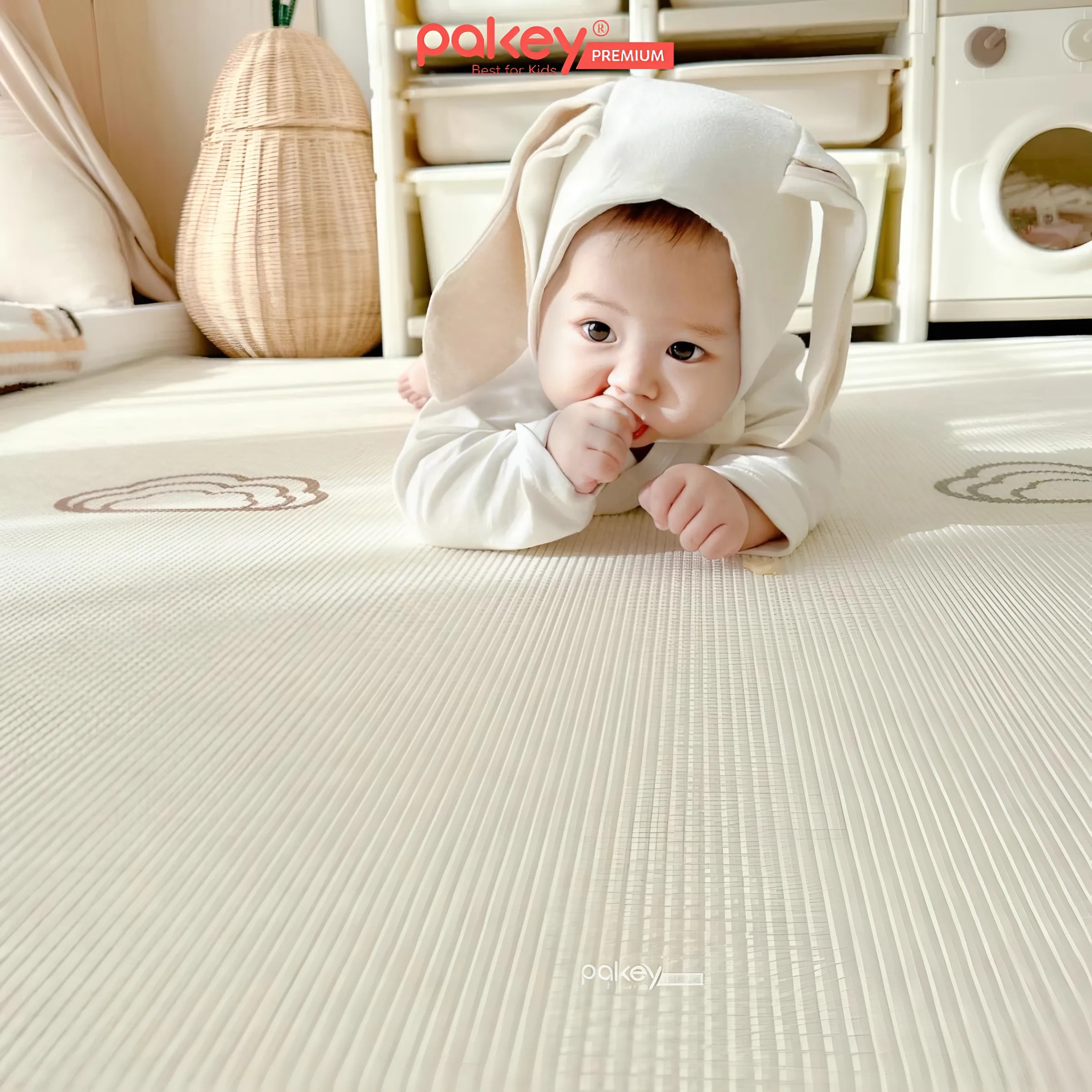 Mô tả Thảm Cuộn Trải Sàn Cao Cấp XPE PAKEY Dày 2CM, 2 Mặt Êm Ái, Chống Trượt Cho Bé, Thảm Không Rãnh Bé Yêu Tập Bò Êm Ái - 10