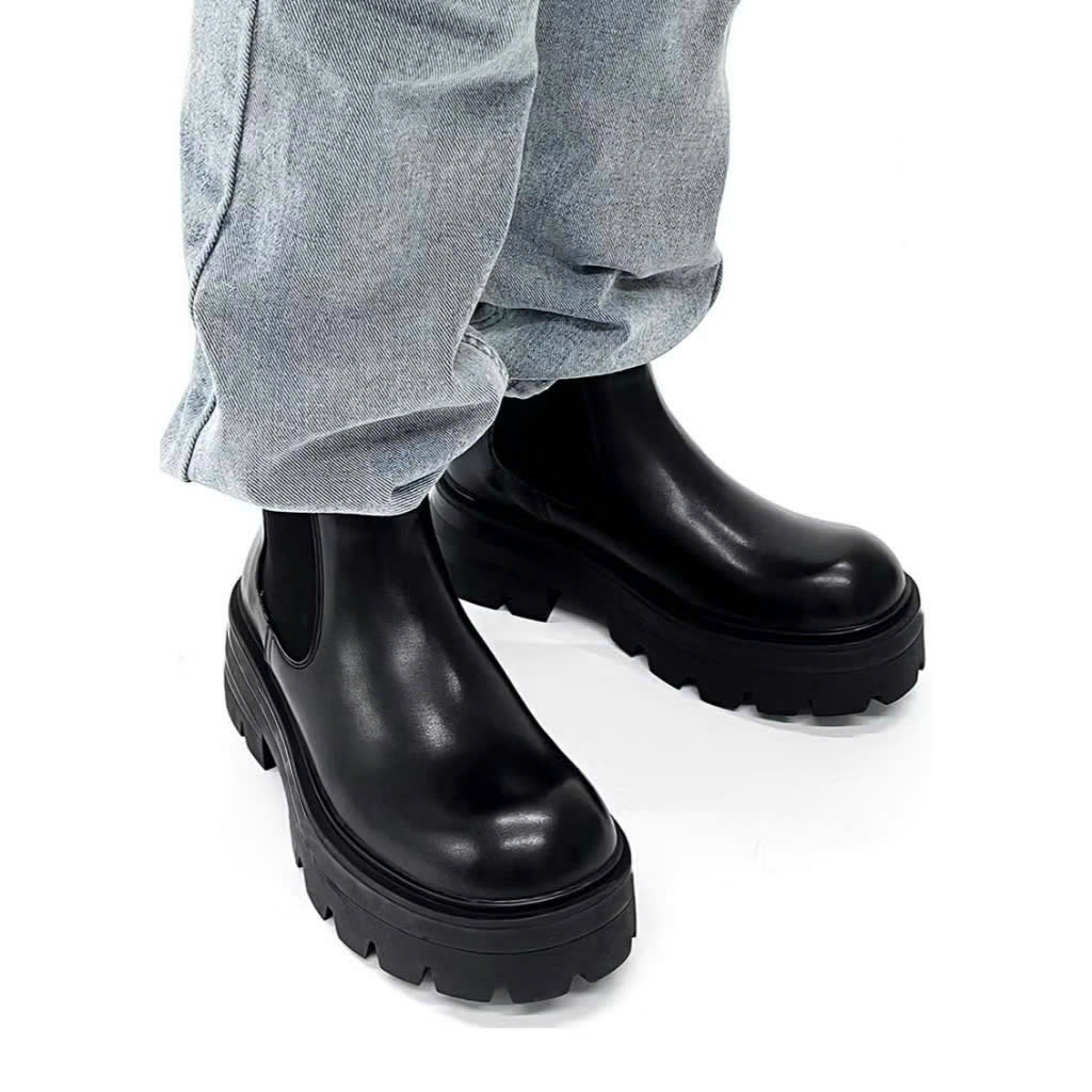 Mô tả Giày da chelsea boots thời trang INICHI G1320 đế cao 7cm - 3