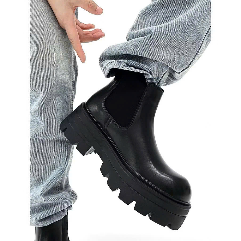 Mô tả Giày da chelsea boots thời trang INICHI G1320 đế cao 7cm - 5