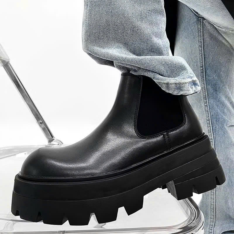 Mô tả Giày da chelsea boots thời trang INICHI G1320 đế cao 7cm - 6