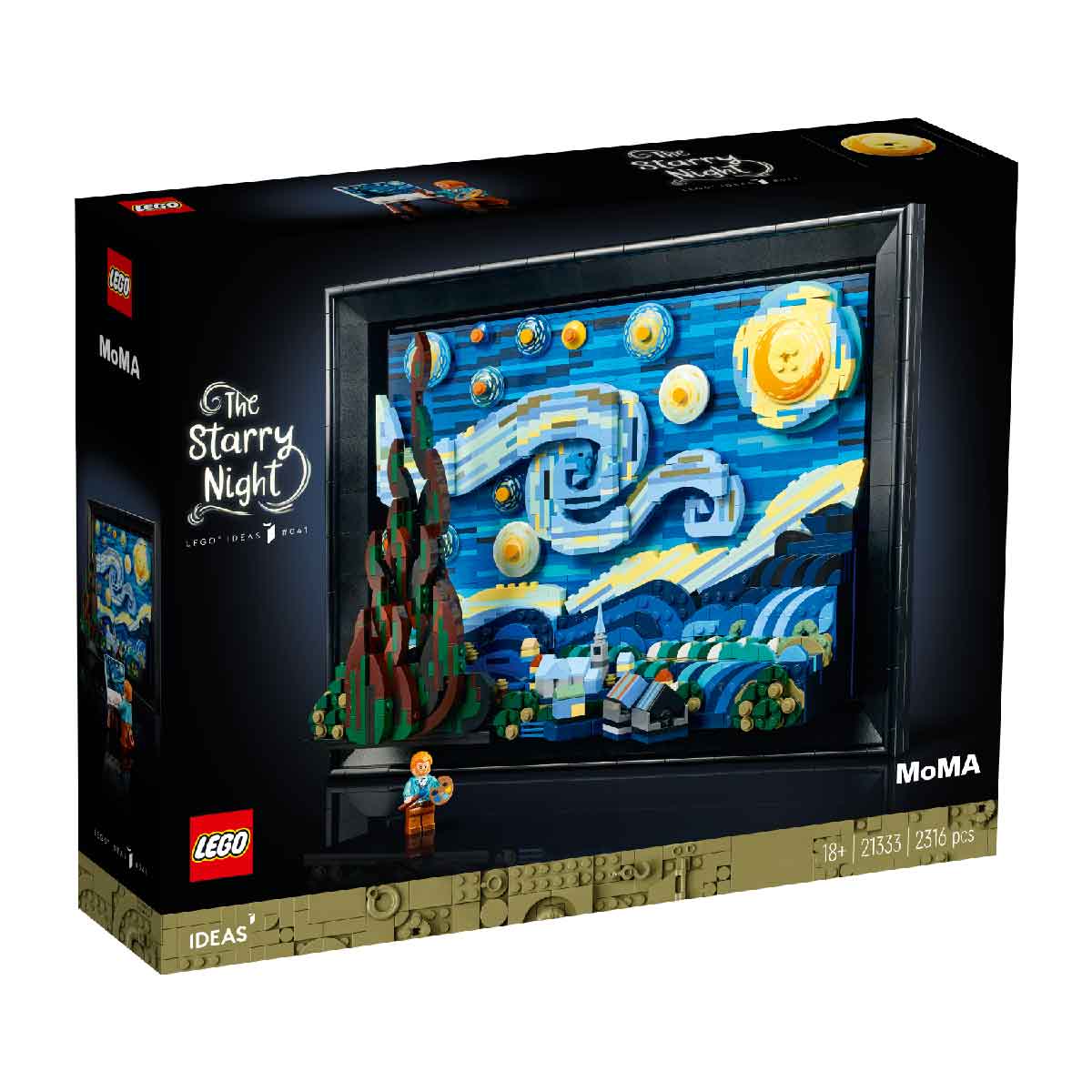 Mô tả LEGO IDEAS 21333 Đồ Chơi Lắp Ráp Đêm Đầy Sao Của Danh Họa Vincent Van Gogh (2316 chi tiết) - 1