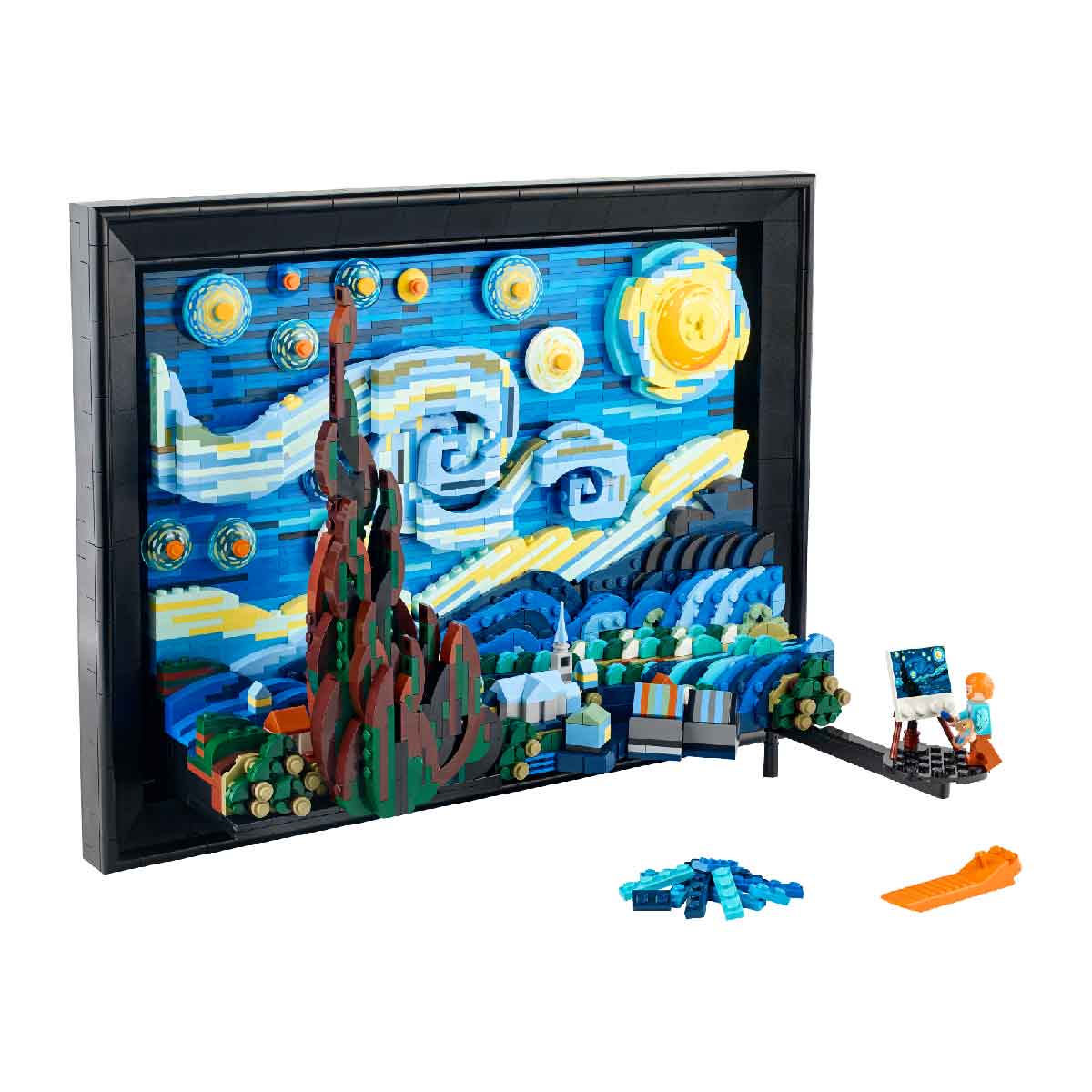 Mô tả LEGO IDEAS 21333 Đồ Chơi Lắp Ráp Đêm Đầy Sao Của Danh Họa Vincent Van Gogh (2316 chi tiết) - 2
