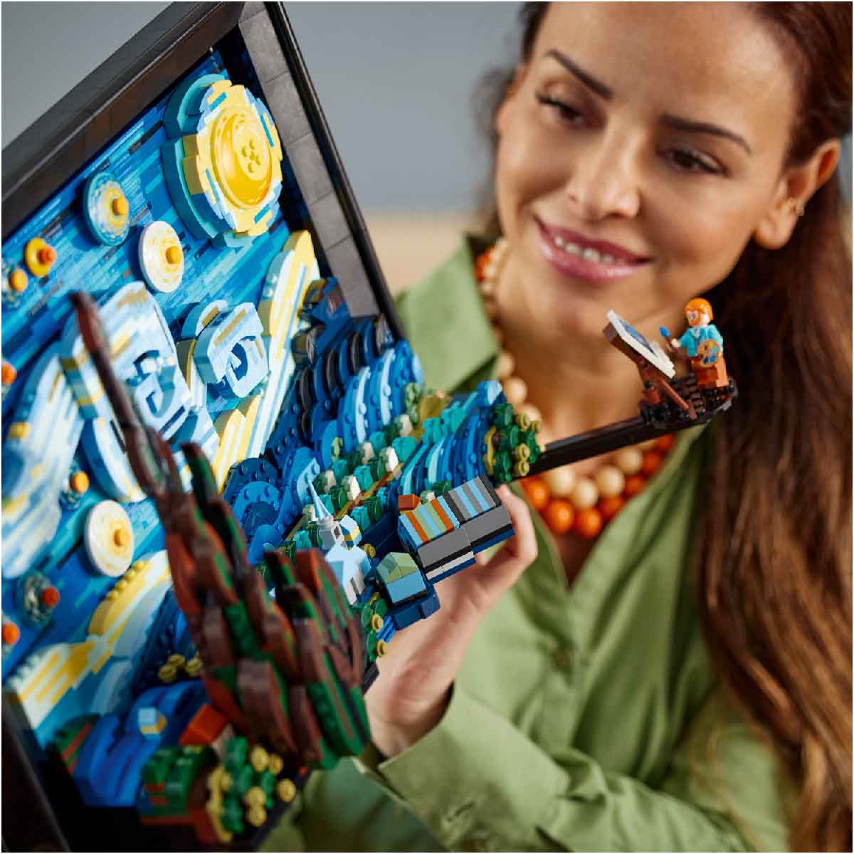 Mô tả LEGO IDEAS 21333 Đồ Chơi Lắp Ráp Đêm Đầy Sao Của Danh Họa Vincent Van Gogh (2316 chi tiết) - 5