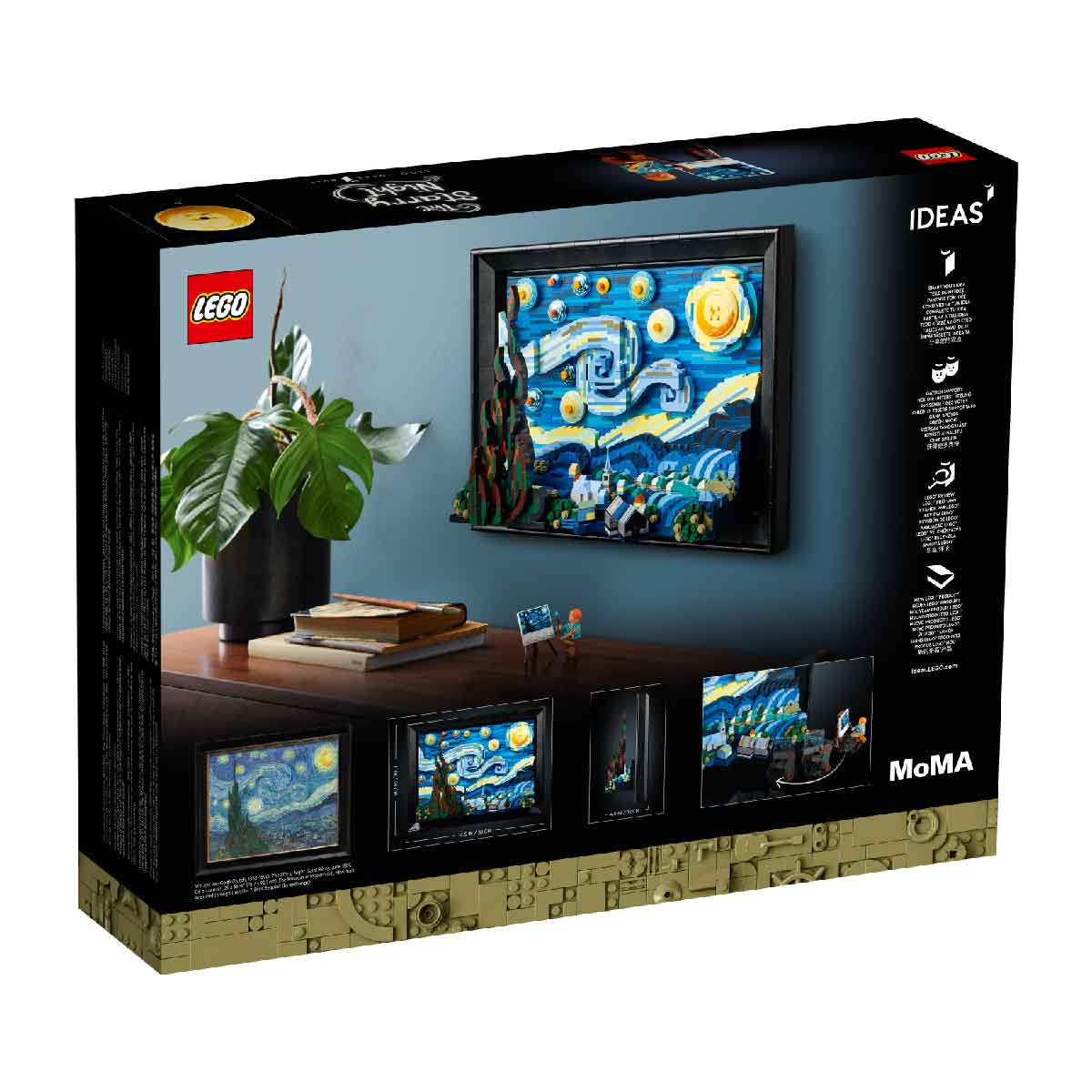 Mô tả LEGO IDEAS 21333 Đồ Chơi Lắp Ráp Đêm Đầy Sao Của Danh Họa Vincent Van Gogh (2316 chi tiết) - 10