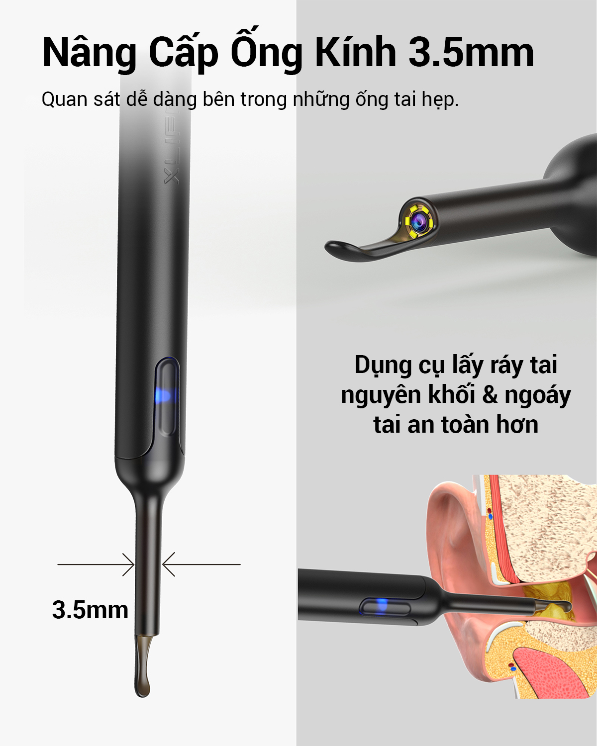 Mô tả Dụng Cụ Lấy Ráy Tai Bebird X0 - 5