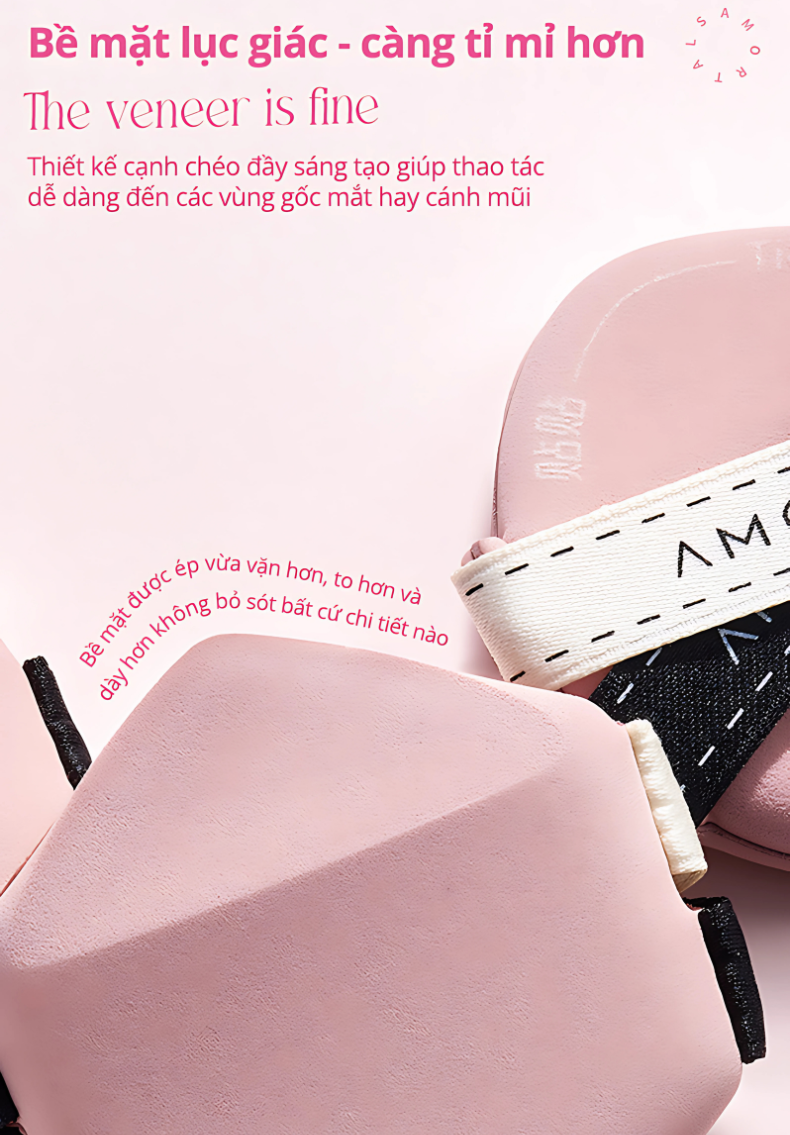 《Amortals Vietnam》Bộ 3 Mút Trang Điểm AMORTALS Pink & Black / TieTie ...