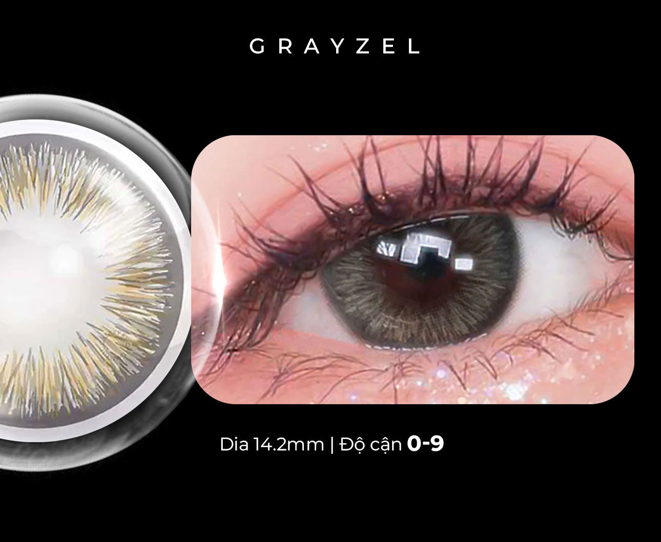 Mô tả Kính áp tròng 1 ngày màu xám tự nhiên Grayzel - ACUVUE Define Angel Eyes phân phối chính hãng độ cận 0-9 giãn nhẹ 14.2mm - 3