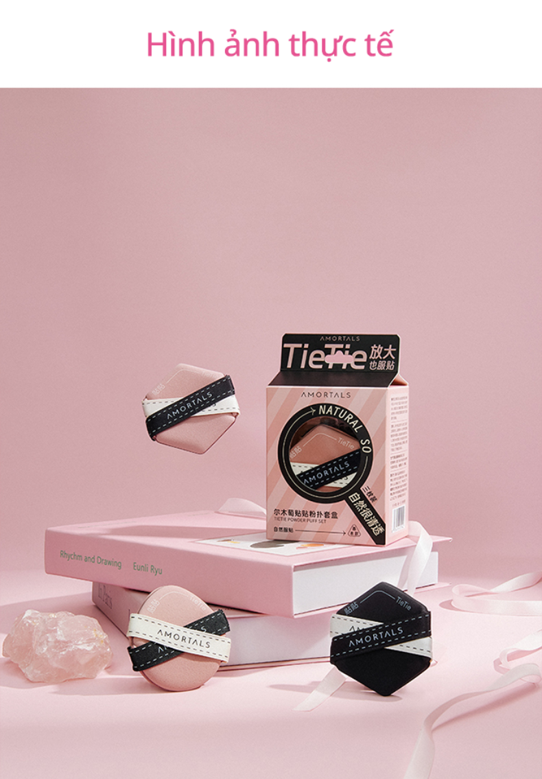 《Amortals Vietnam》Bộ 3 Mút Trang Điểm AMORTALS Pink & Black / TieTie ...