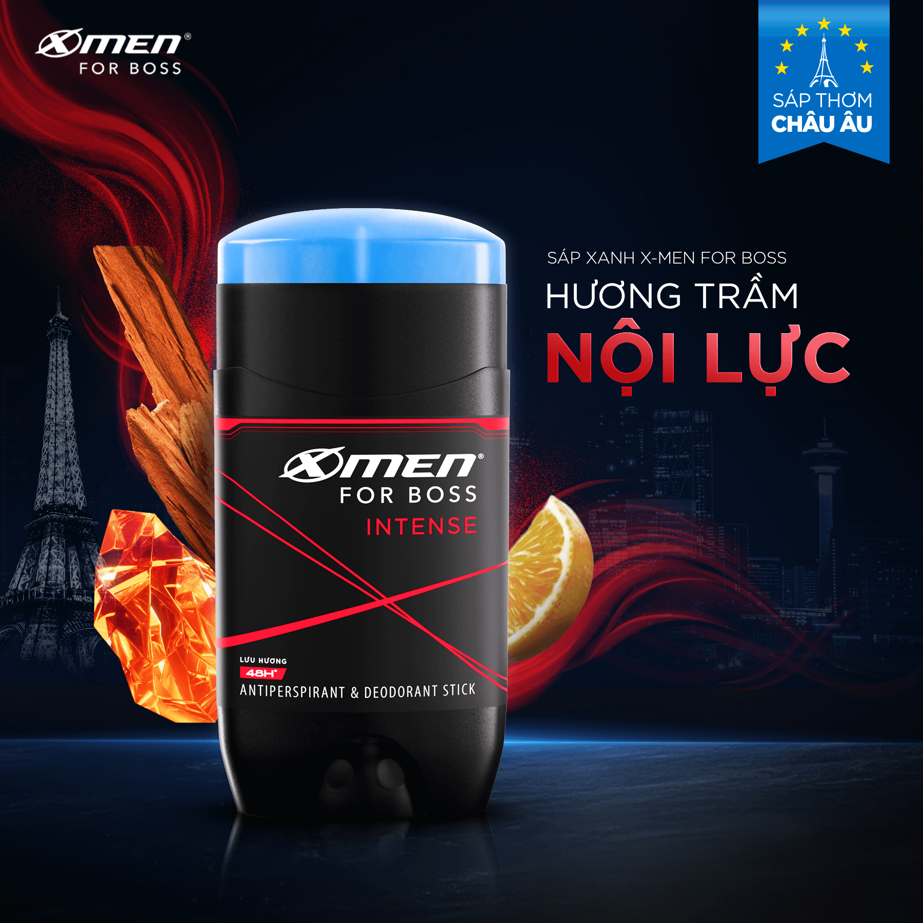 Mô tả Sáp Khử Mùi Xmen For Boss 70g/80g + Tặng Tắm Gội 3in1 150gx1 Hoặc Lăn 40mlx1 Legend - Sáp Thơm Châu Âu - 5