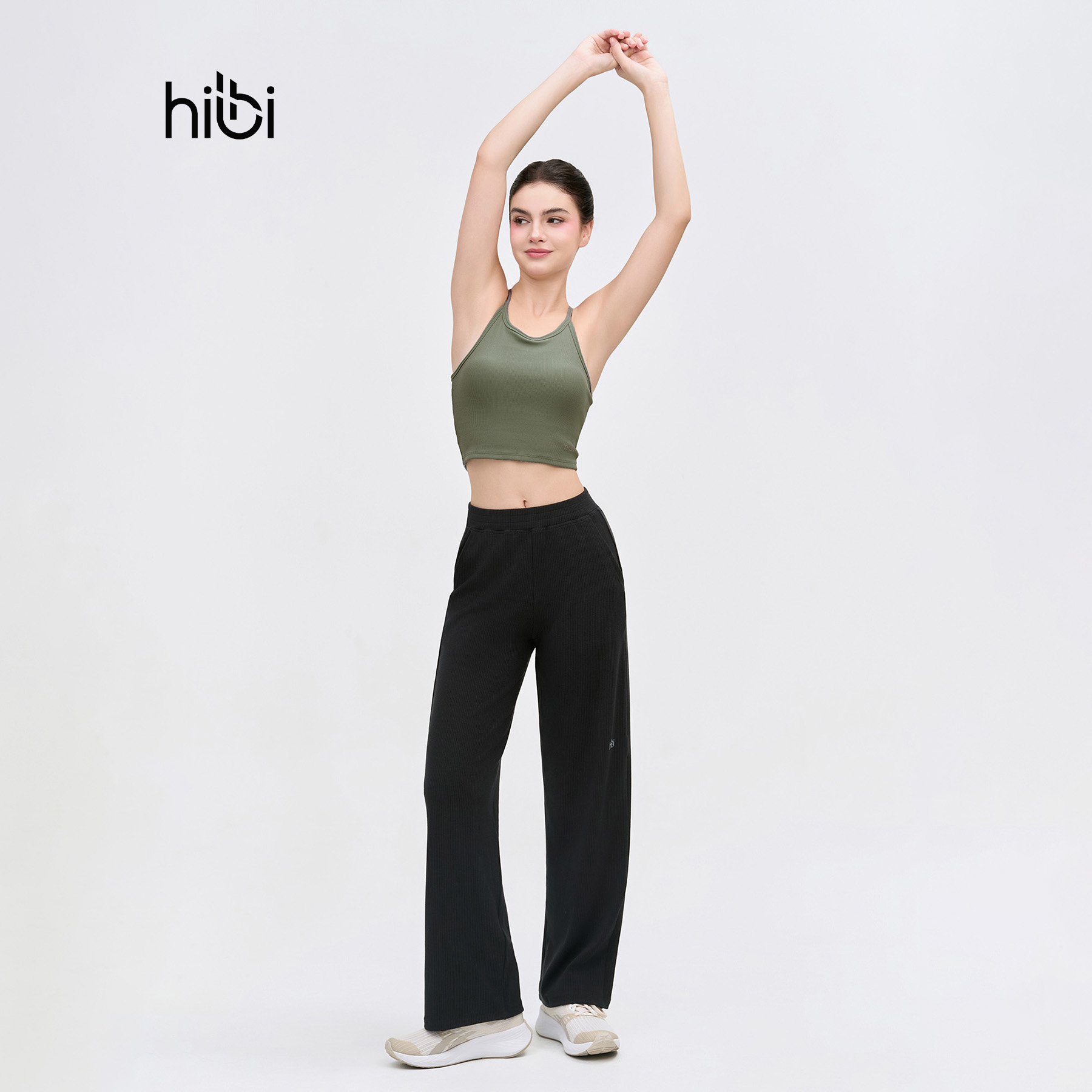 Mô tả Quần dài ống suông Hibi Sports QD323, chất vải Rib cao cấp, có túi 2 bên - 3