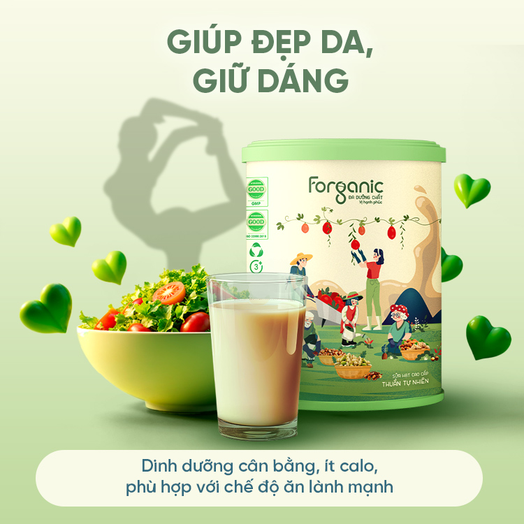 Mô tả Sữa Hạt Forganic Đa dưỡng chất (Lon 400G) - Bổ sung dinh dưỡng, Sống khỏe mỗi ngày - 5