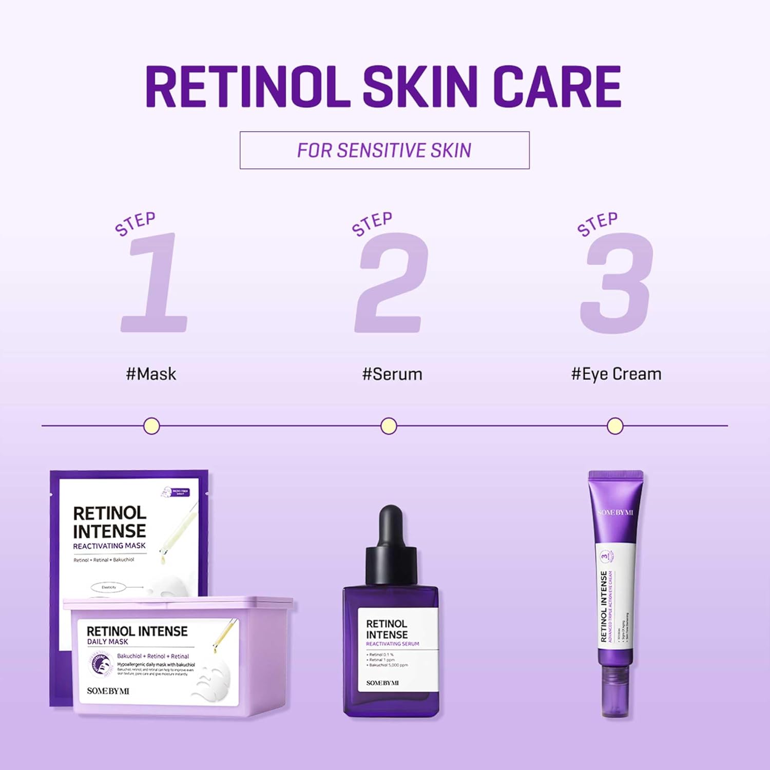 Mô tả Some By Mi Mặt nạ giấy hàng ngày Retinol Intense Daily Mask 30 miếng - 3