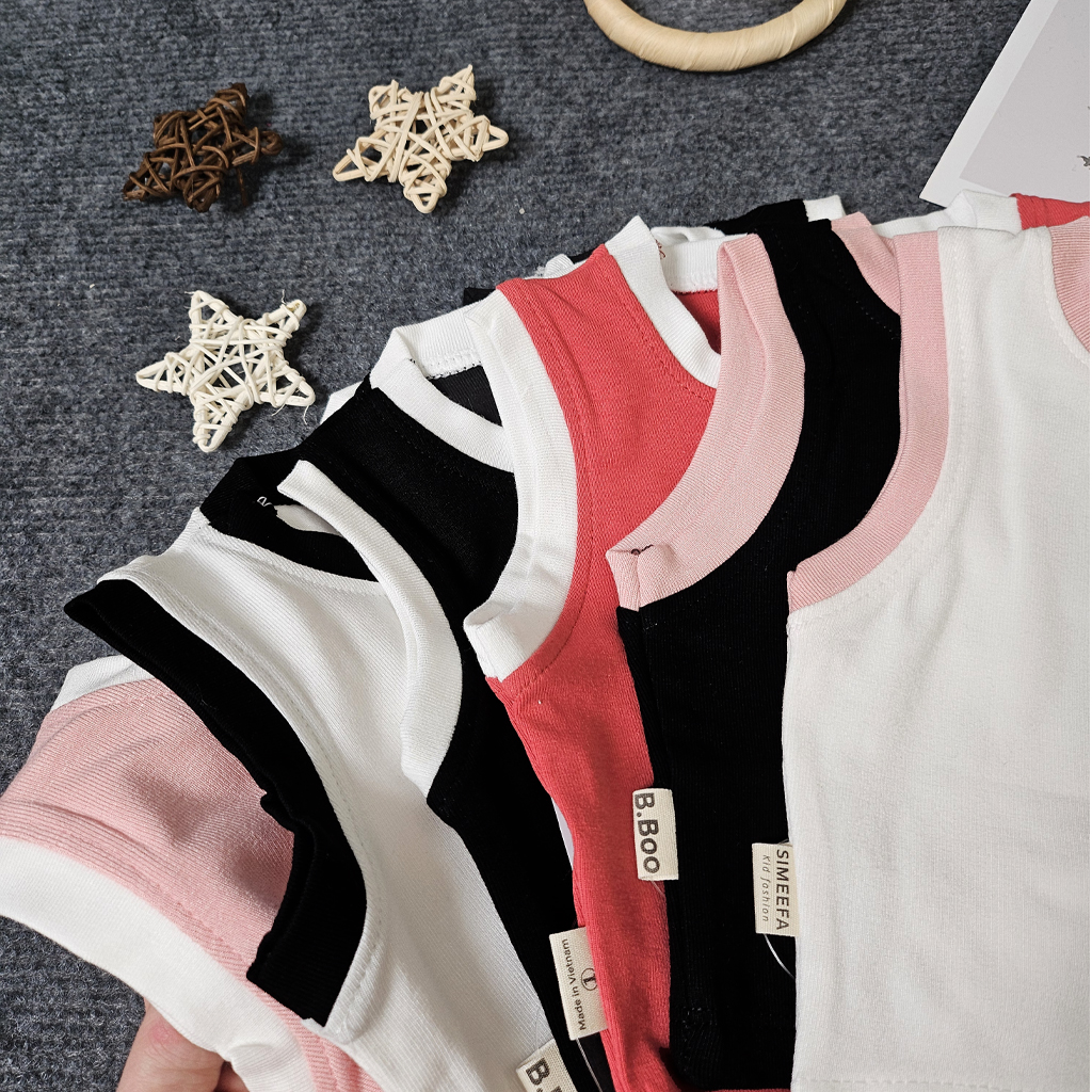 Mô tả Áo Croptop Sát Nách Lé Màu Cho Bé Gái Cực Sành Điệu Babyboo - Pibo-CRSN01 - 2
