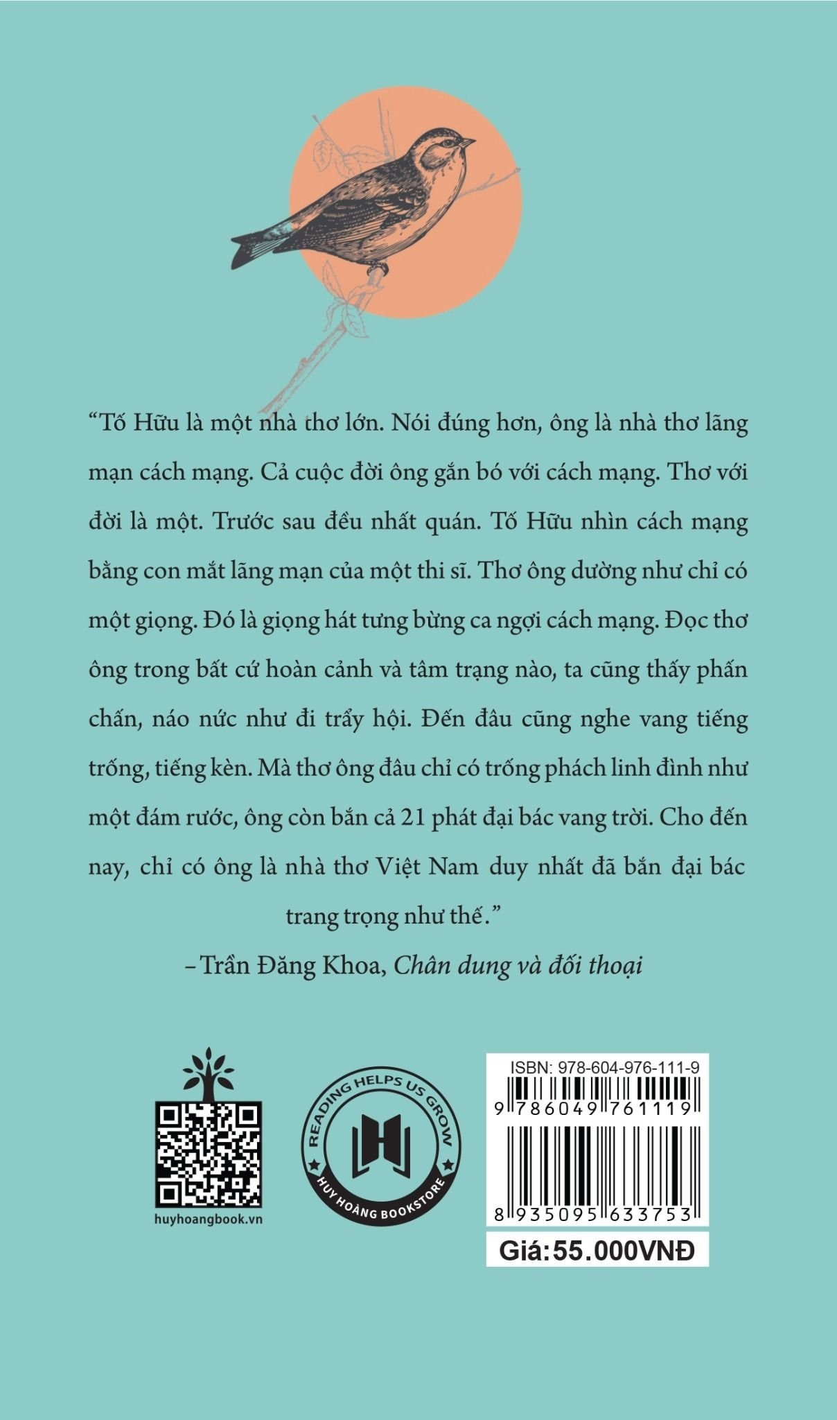 Mô tả Sách - Thơ Tố Hữu, Tái Bản 2024, Huy Hoàng Bookstore - 1