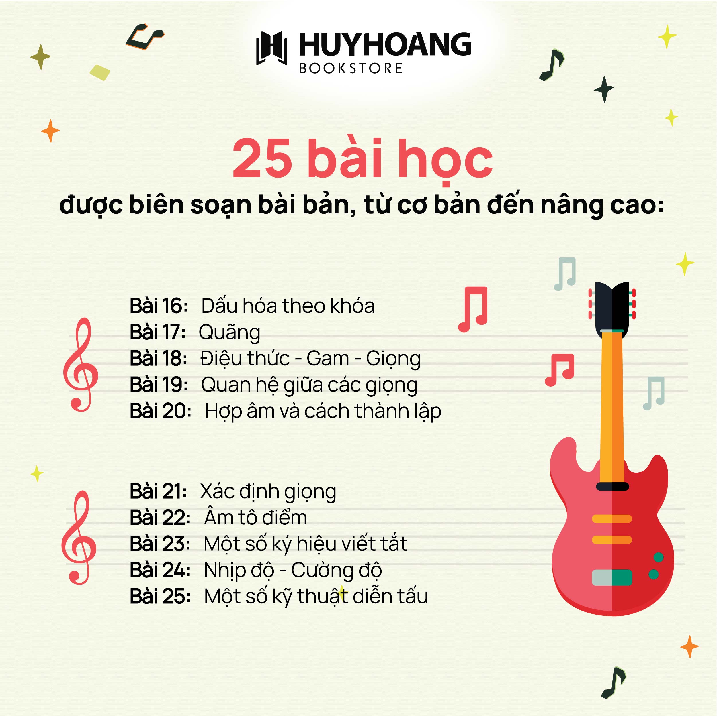 Mô tả Sách Tự Học Nhạc Lý Cơ Bản, tự học nhạc lý căn bản, sách học nhạc, Huy Hoàng Bookstore - 4