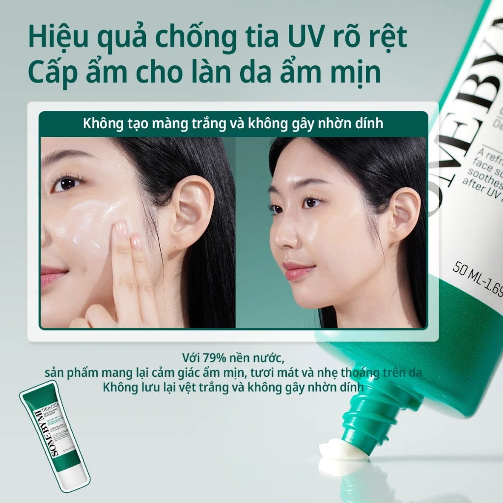 Mô tả Some By Mi Kem chống nắng dưỡng ẩm Truecica Aqua Calming Suncream 50ml - 1