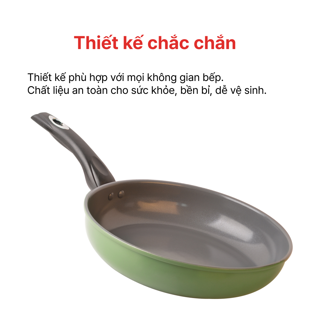 Mô tả Chảo chống dính đáy từ Ceragreen 24cm, 26cm, 28cm, HAPPYCOOK - 5