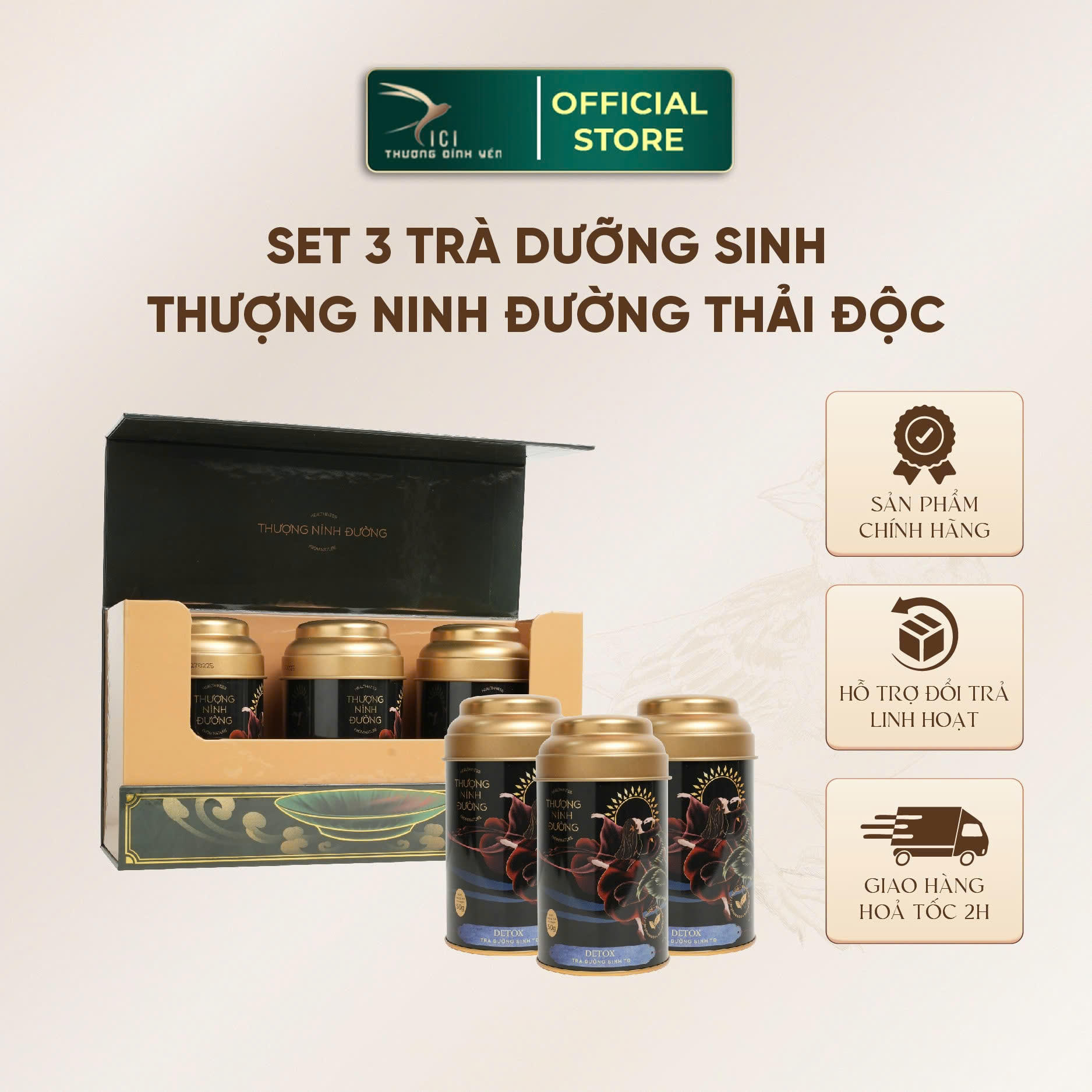 Mô tả Set 3 Trà Thảo Mộc Thiên Nhiên Dưỡng Sinh Thượng Ninh Đường Bổ Huyết 14 Vị Giúp Bổ Máu Thanh Nhiệt Đẹp Da Trà Thảo Mộc - 1