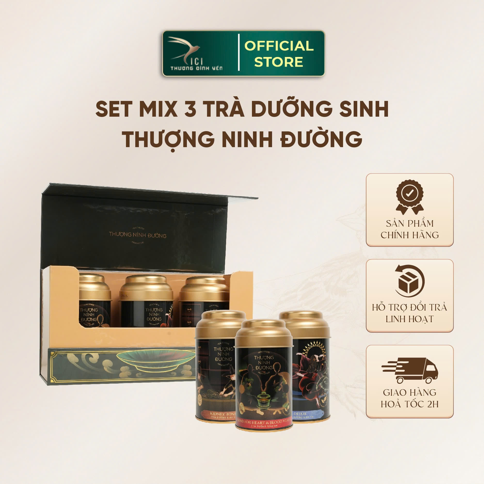 Mô tả Set 3 Trà Thảo Mộc Thiên Nhiên Dưỡng Sinh Thượng Ninh Đường Bổ Huyết 14 Vị Giúp Bổ Máu Thanh Nhiệt Đẹp Da Trà Thảo Mộc - 4