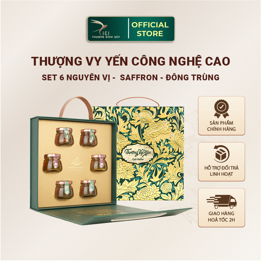 Mô tả Set Quà 6 Hũ Yến Sào Chưng Công Nghệ Cao Hũ 50G CiCi Thượng Đỉnh Yến Nguyên Chất Yến Sào Khánh Hòa Cao Cấp - 4