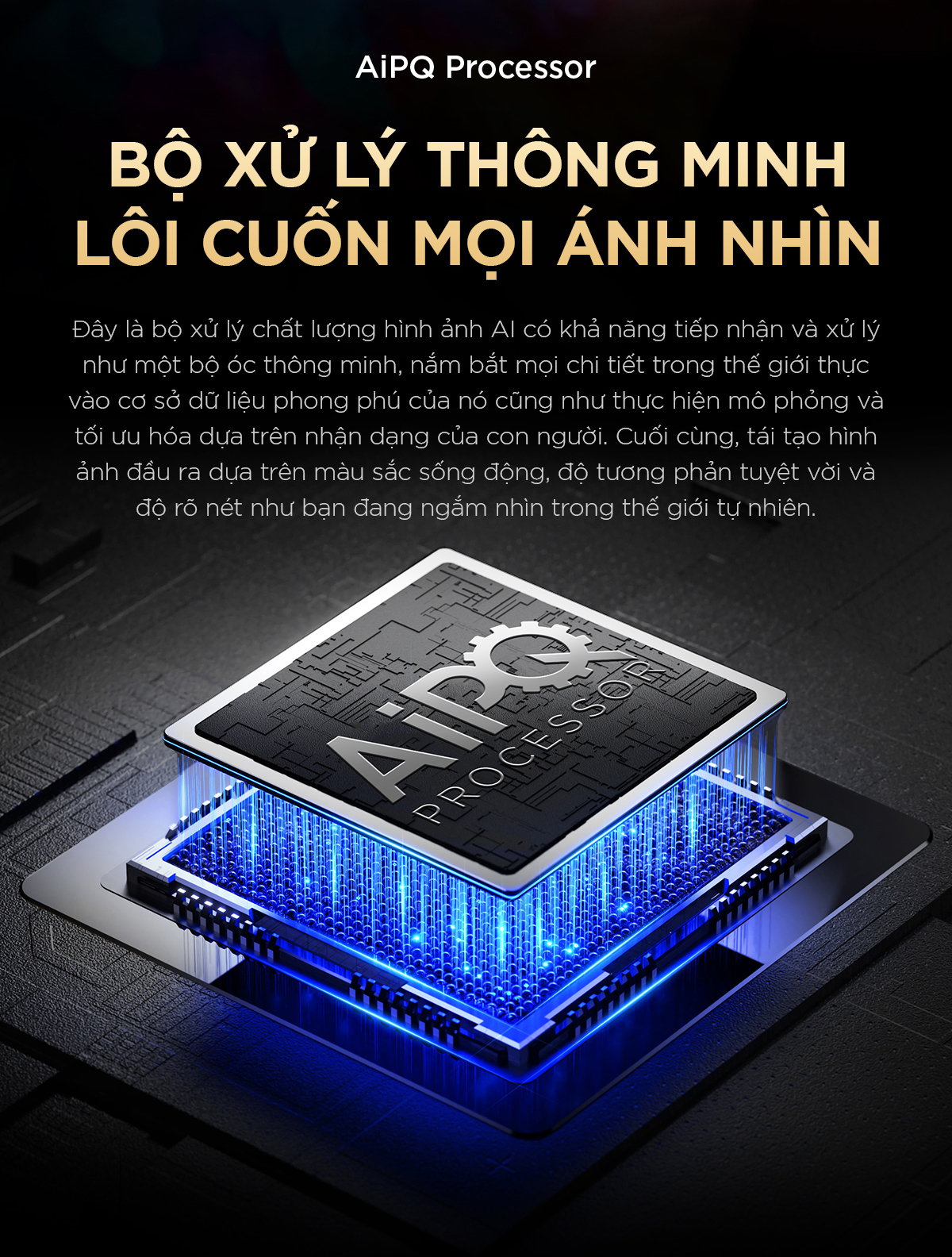 Bộ xử lý AiPQ trên Tivi TCL 65T6C