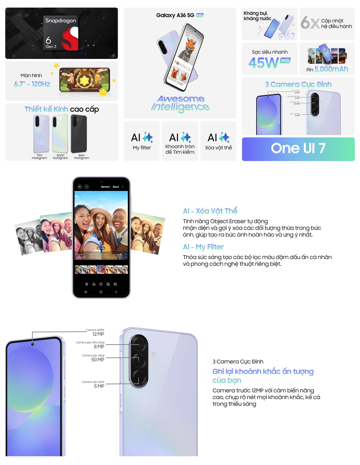 Mô tả Samsung Galaxy A36 5G 8GB/128GB Chính Hãng - 1