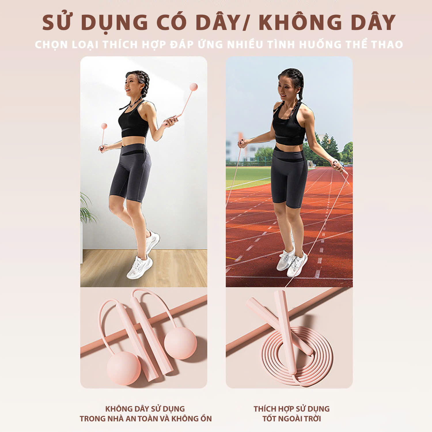 Mô tả Dây nhảy thể dục Boxing ,Tập GYM, tập Cardio hiệu Yasu Đường Kính 5mm dài 3m - 7