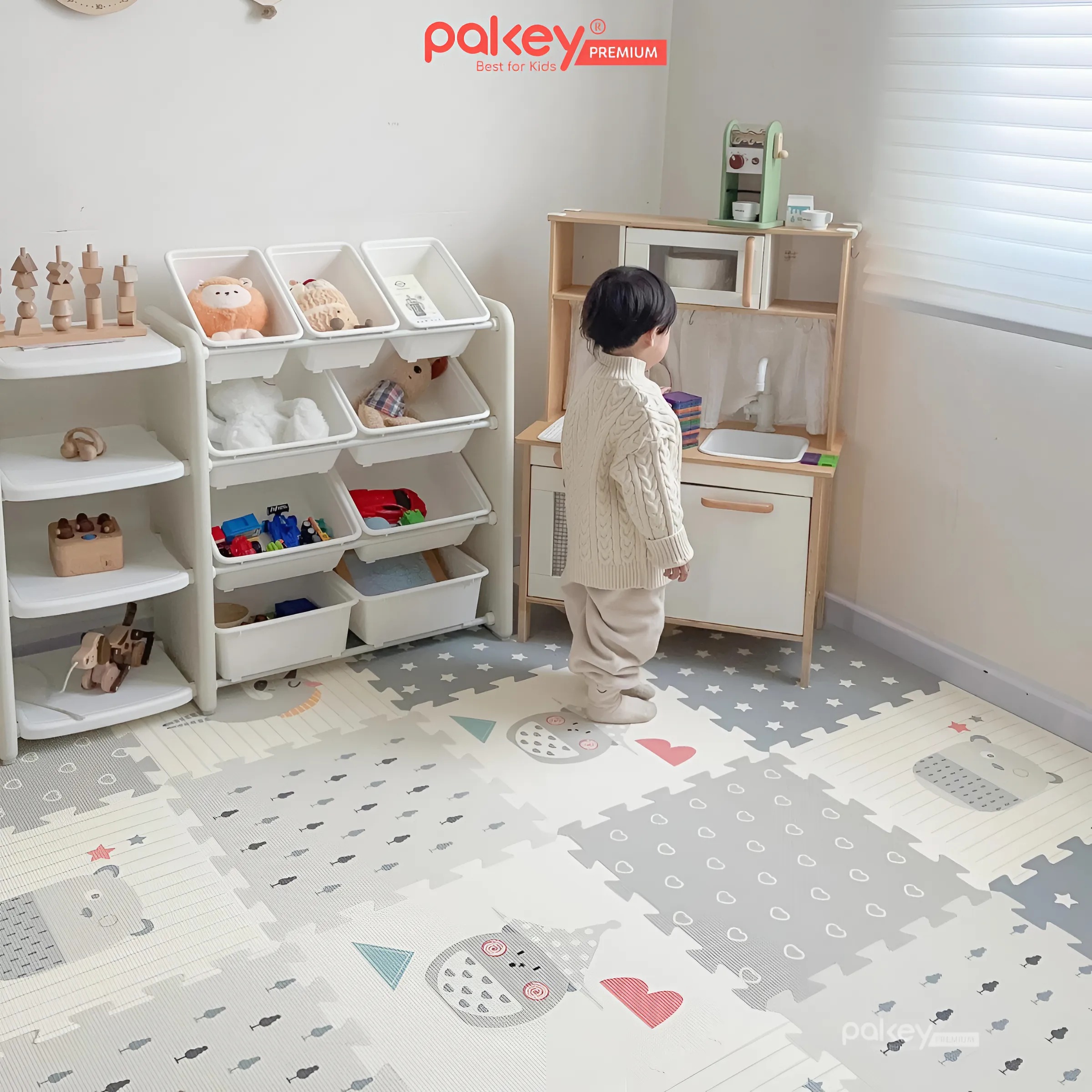 Mô tả Thảm Ghép Lót Sàn Dày 2cm PAKEY Siêu Êm Cho Bé Tập Bò, Tập Đi, Thảm Xốp Cao Cấp 2 Mặt Tiện Lợi - 11