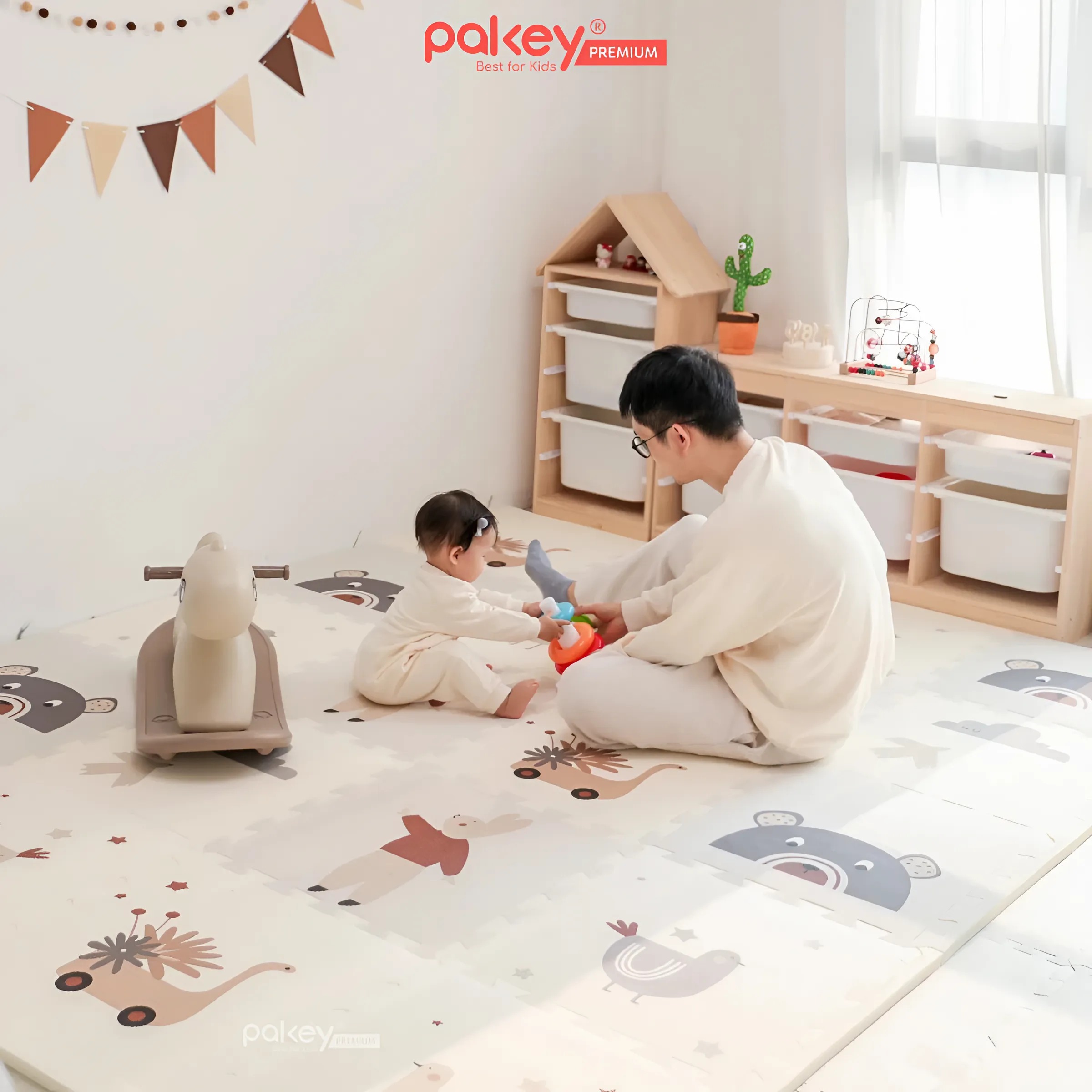 Mô tả Thảm Ghép Lót Sàn Dày 2cm PAKEY Siêu Êm Cho Bé Tập Bò, Tập Đi, Thảm Xốp Cao Cấp 2 Mặt Tiện Lợi - 9