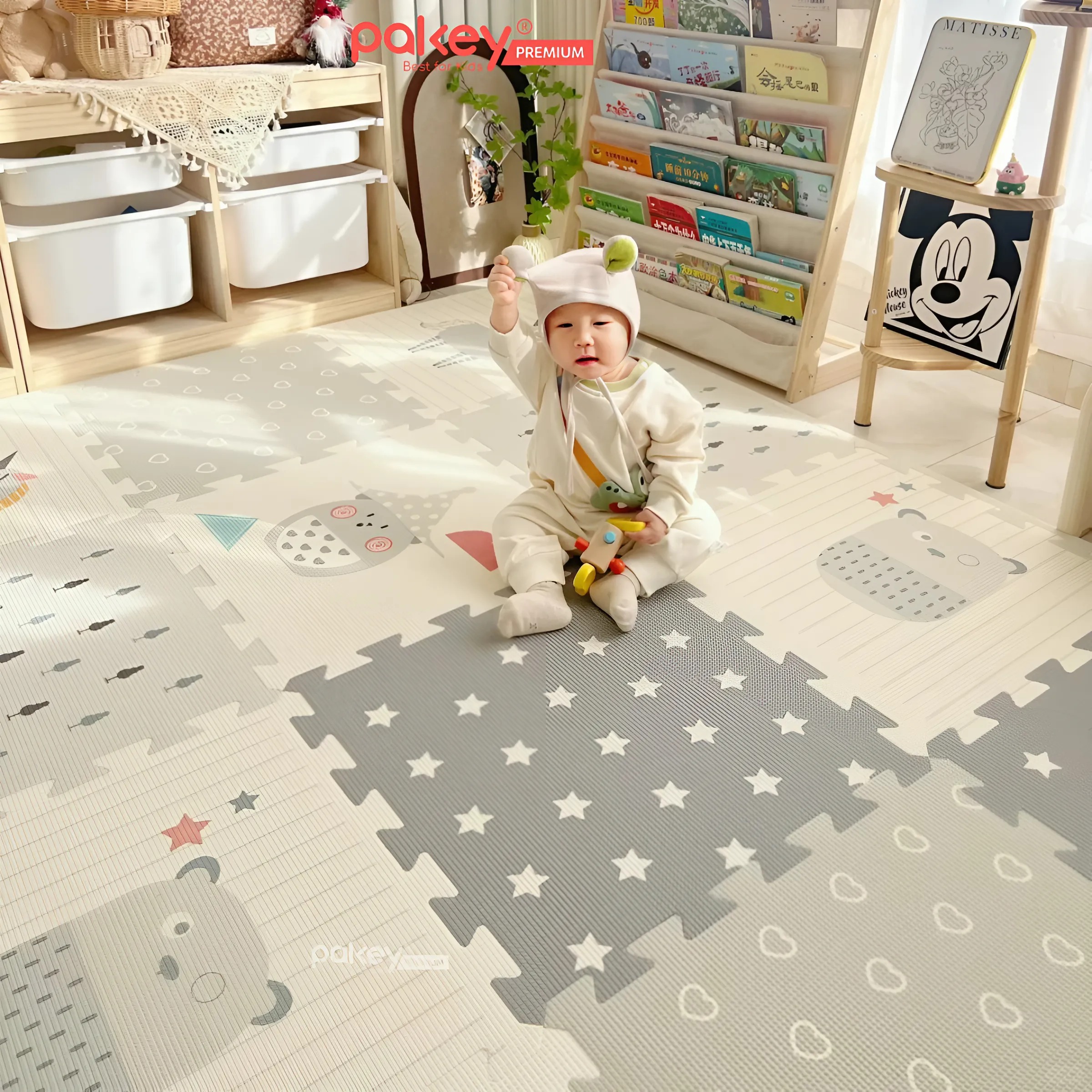 Mô tả Thảm Ghép Lót Sàn Dày 2cm PAKEY Siêu Êm Cho Bé Tập Bò, Tập Đi, Thảm Xốp Cao Cấp 2 Mặt Tiện Lợi - 10