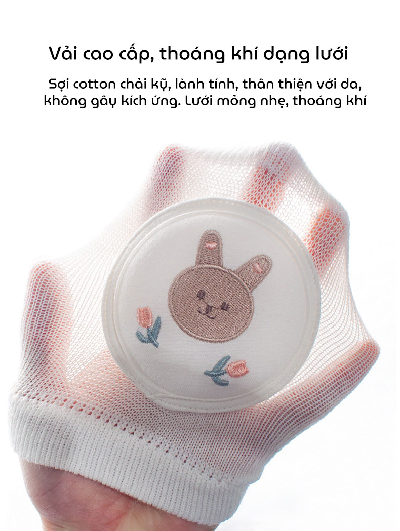 Mô tả Tất Tập Bò, Vớ Tập Bò KidAndMom giúp bảo vệ đầu gối bé không bị đau khi bò chống trơn trượt - 2