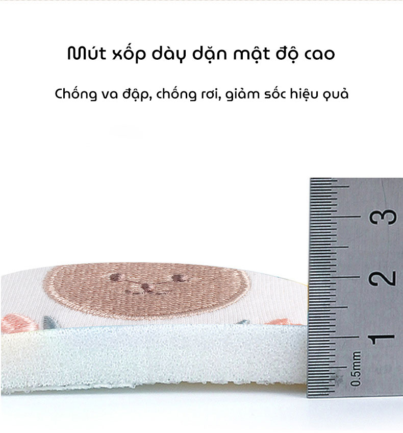 Mô tả Tất Tập Bò, Vớ Tập Bò KidAndMom giúp bảo vệ đầu gối bé không bị đau khi bò chống trơn trượt - 3