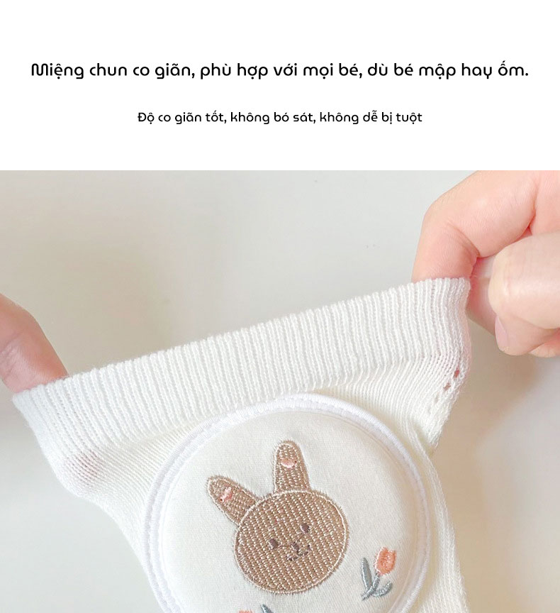 Mô tả Tất Tập Bò, Vớ Tập Bò KidAndMom giúp bảo vệ đầu gối bé không bị đau khi bò chống trơn trượt - 4