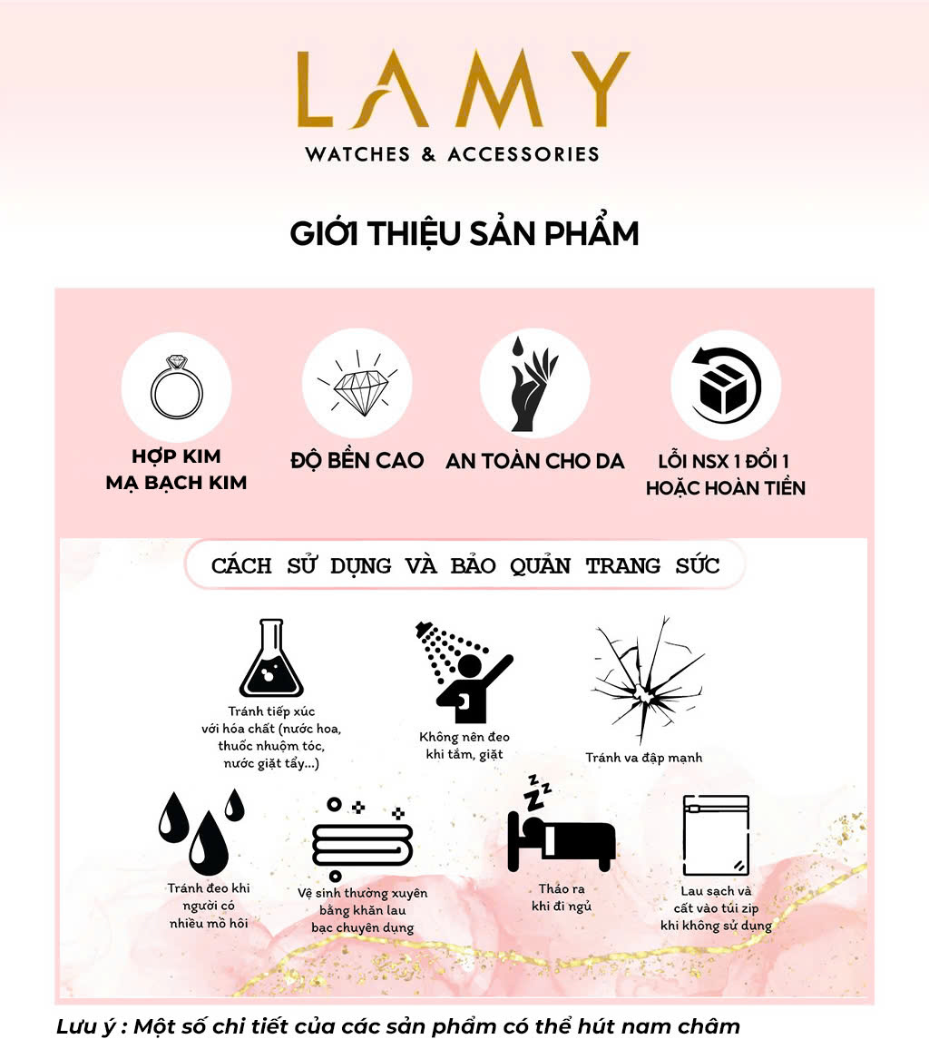 Dây chuyền nữ LAMY Butterfly Diamond Silver 6039 - Hình ảnh 1