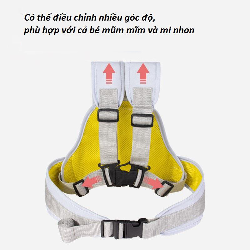Mô tả Đai đi xe máy an toàn cho bé Hàn cho bé KidsWorld vải lưới thoáng khí (từ 1 đến 10 tuổi) - 8