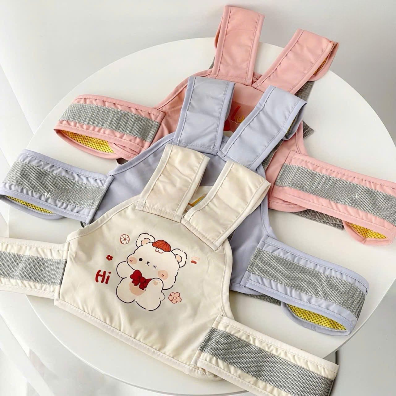 Mô tả Đai đi xe máy an toàn cho bé Hàn cho bé KidsWorld vải lưới thoáng khí (từ 1 đến 10 tuổi) - 11