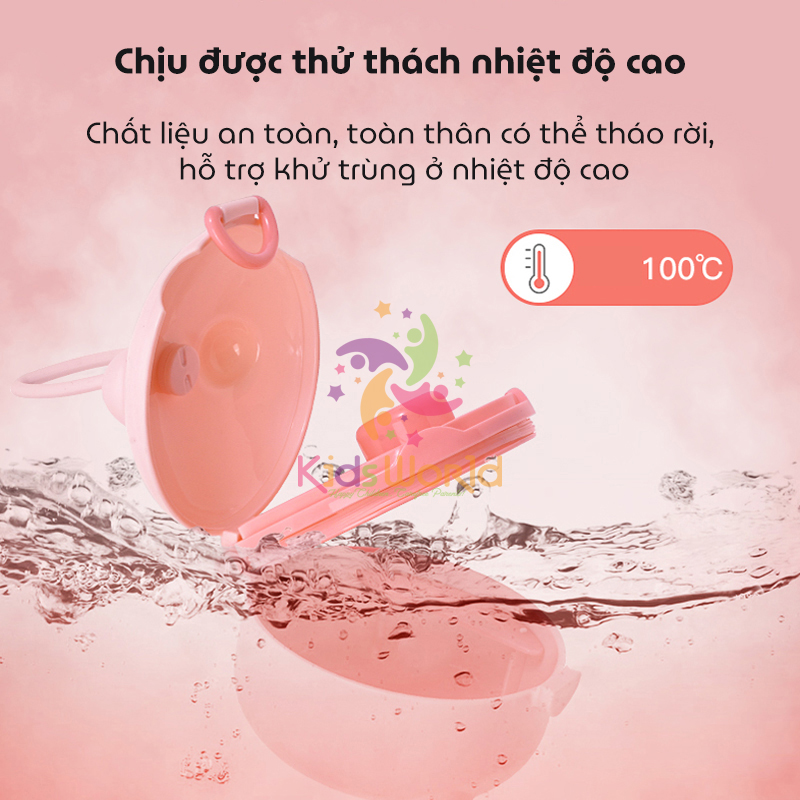 Mô tả Hộp đựng sữa bột, thức ăn KidAndMom Dung Tích 225ml có quai cầm tiện lợi cho mẹ và bé - 6