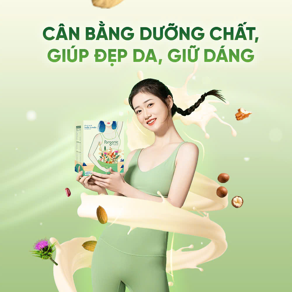 Mô tả Sữa Hạt Forganic Bữa ăn thay thế (Lon 400G) - Dinh dưỡng đủ đầy, Thanh lọc cơ thể - 7
