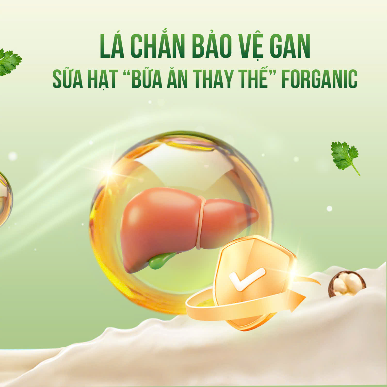 Mô tả Sữa Hạt Forganic Bữa ăn thay thế (Lon 400G) - Dinh dưỡng đủ đầy, Thanh lọc cơ thể - 9