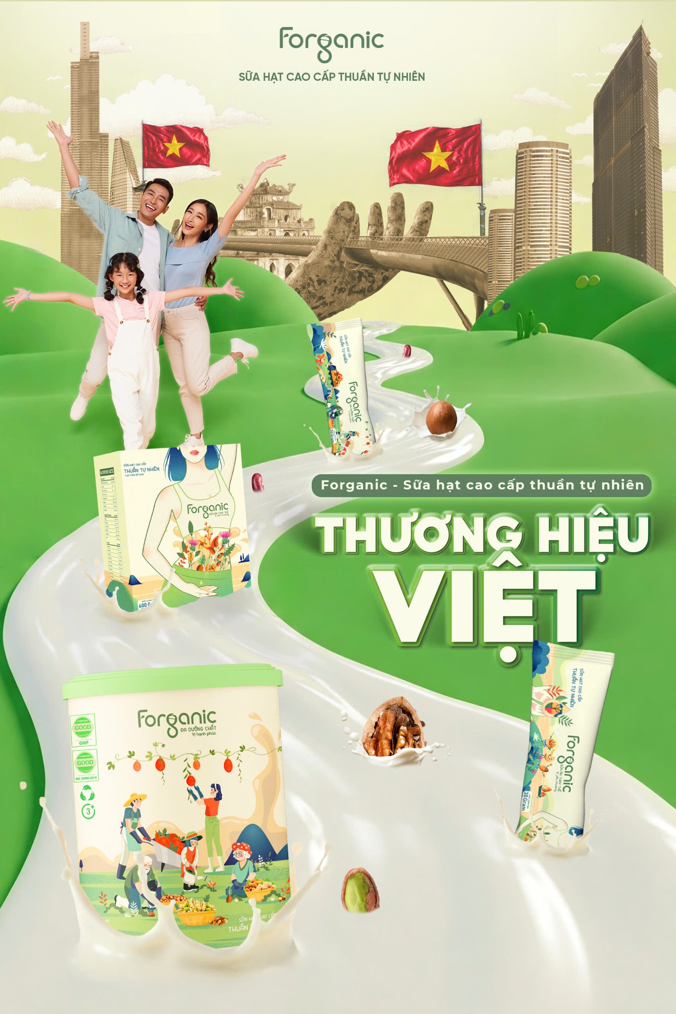 Mô tả Sữa Hạt Forganic Bữa ăn thay thế (Lon 800G) - Dinh dưỡng đủ đầy, Thanh lọc cơ thể - 3